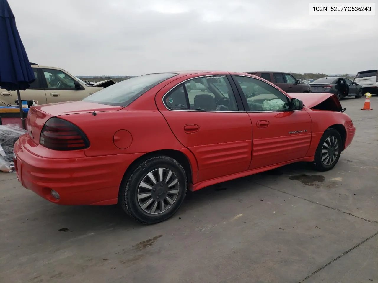 2000 Pontiac Grand Am Se1 VIN: 1G2NF52E7YC536243 Lot: 79075484