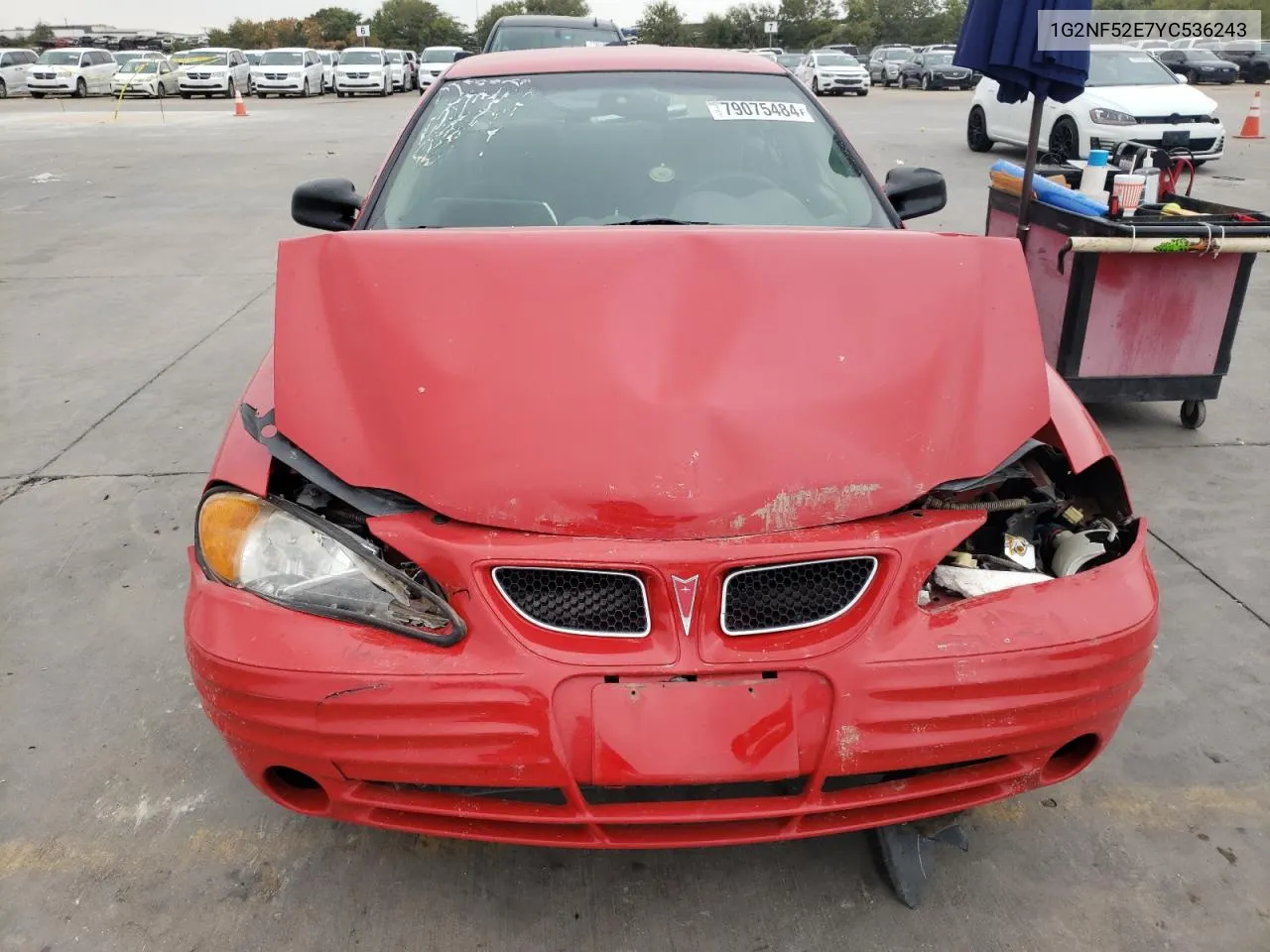 2000 Pontiac Grand Am Se1 VIN: 1G2NF52E7YC536243 Lot: 79075484