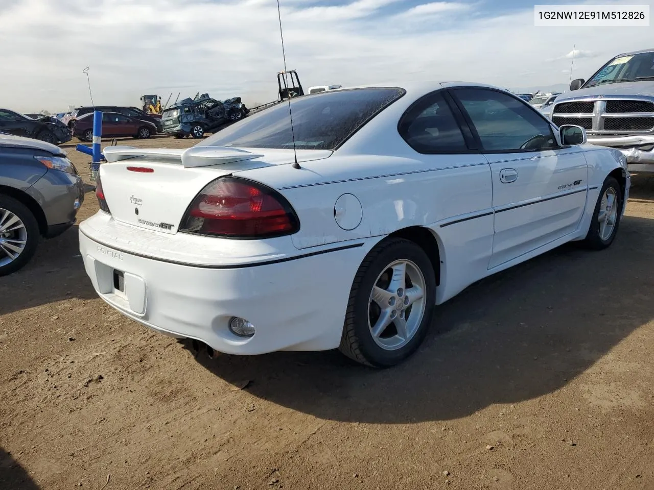 2001 Pontiac Grand Am Gt VIN: 1G2NW12E91M512826 Lot: 71748504