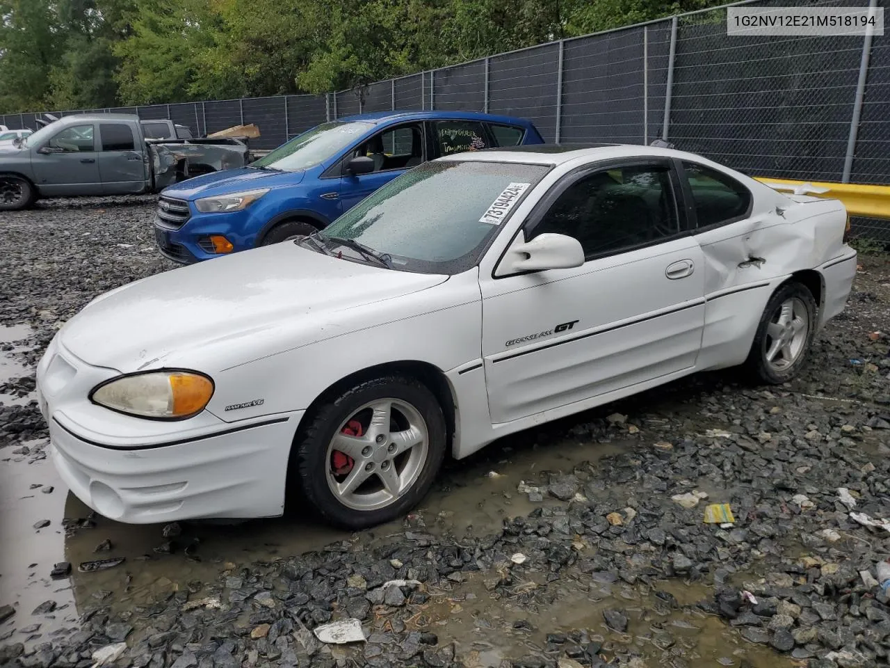 2001 Pontiac Grand Am Gt1 VIN: 1G2NV12E21M518194 Lot: 73194424