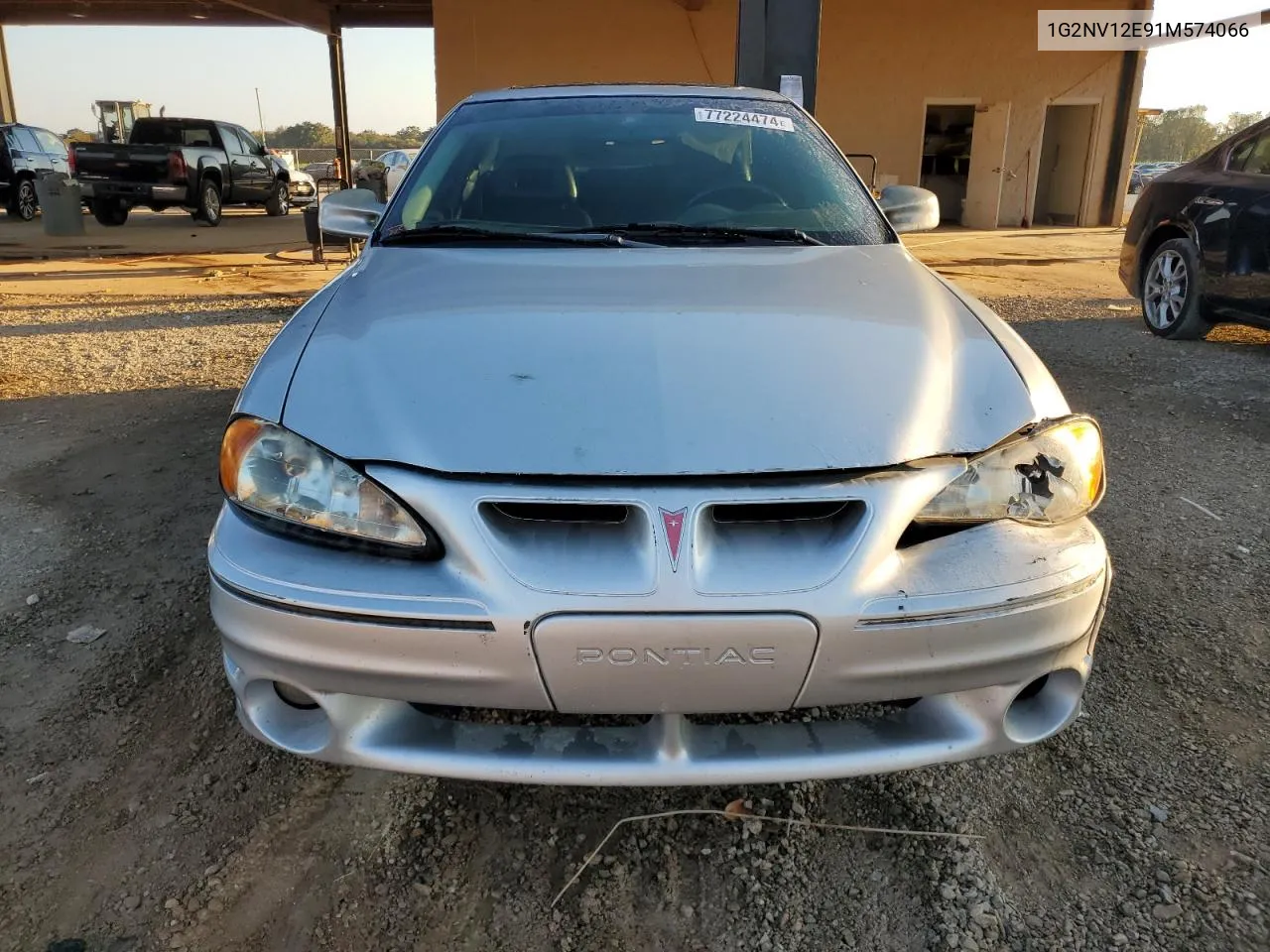 2001 Pontiac Grand Am Gt1 VIN: 1G2NV12E91M574066 Lot: 77224474