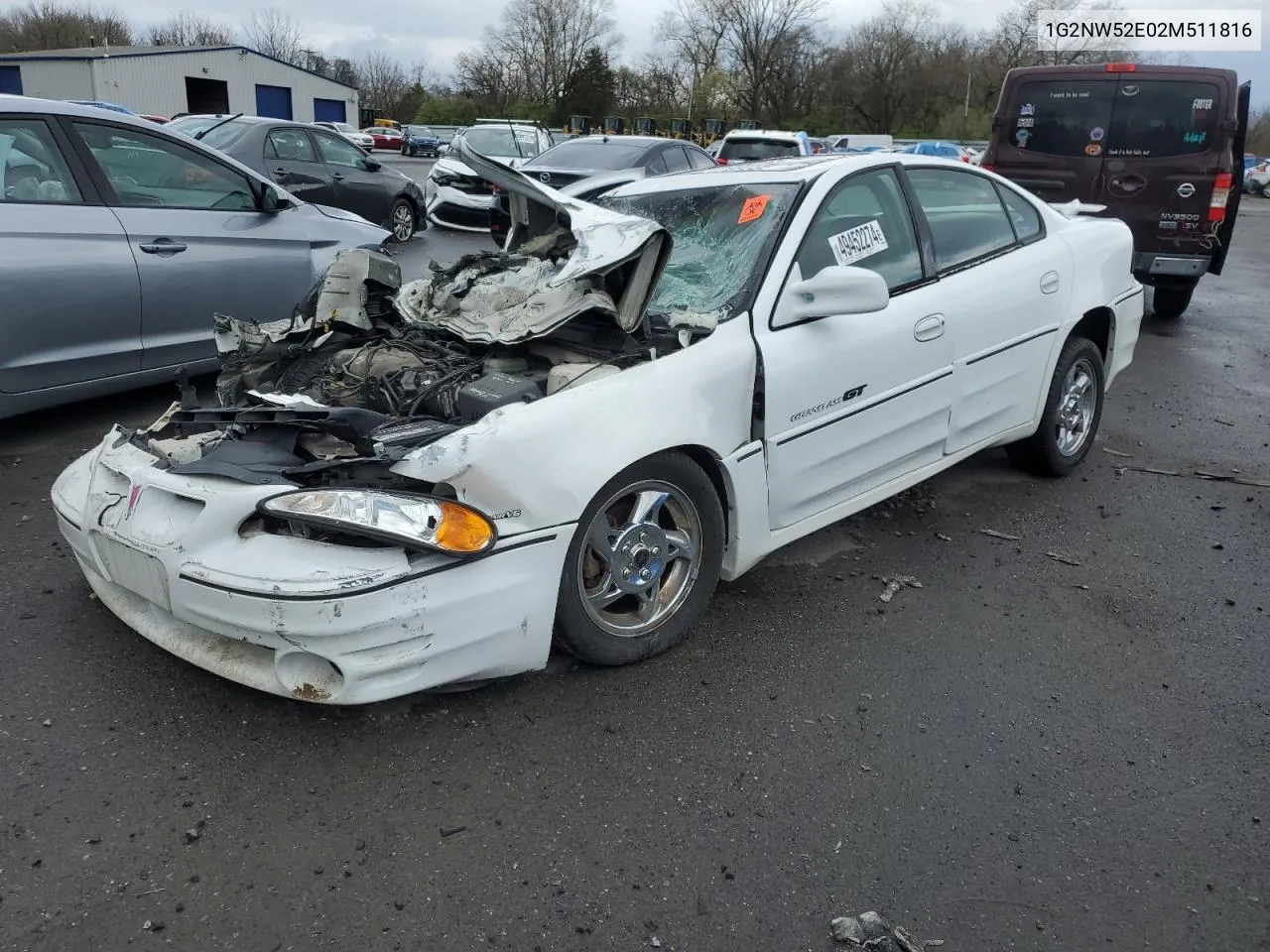 2002 Pontiac Grand Am Gt VIN: 1G2NW52E02M511816 Lot: 49452274