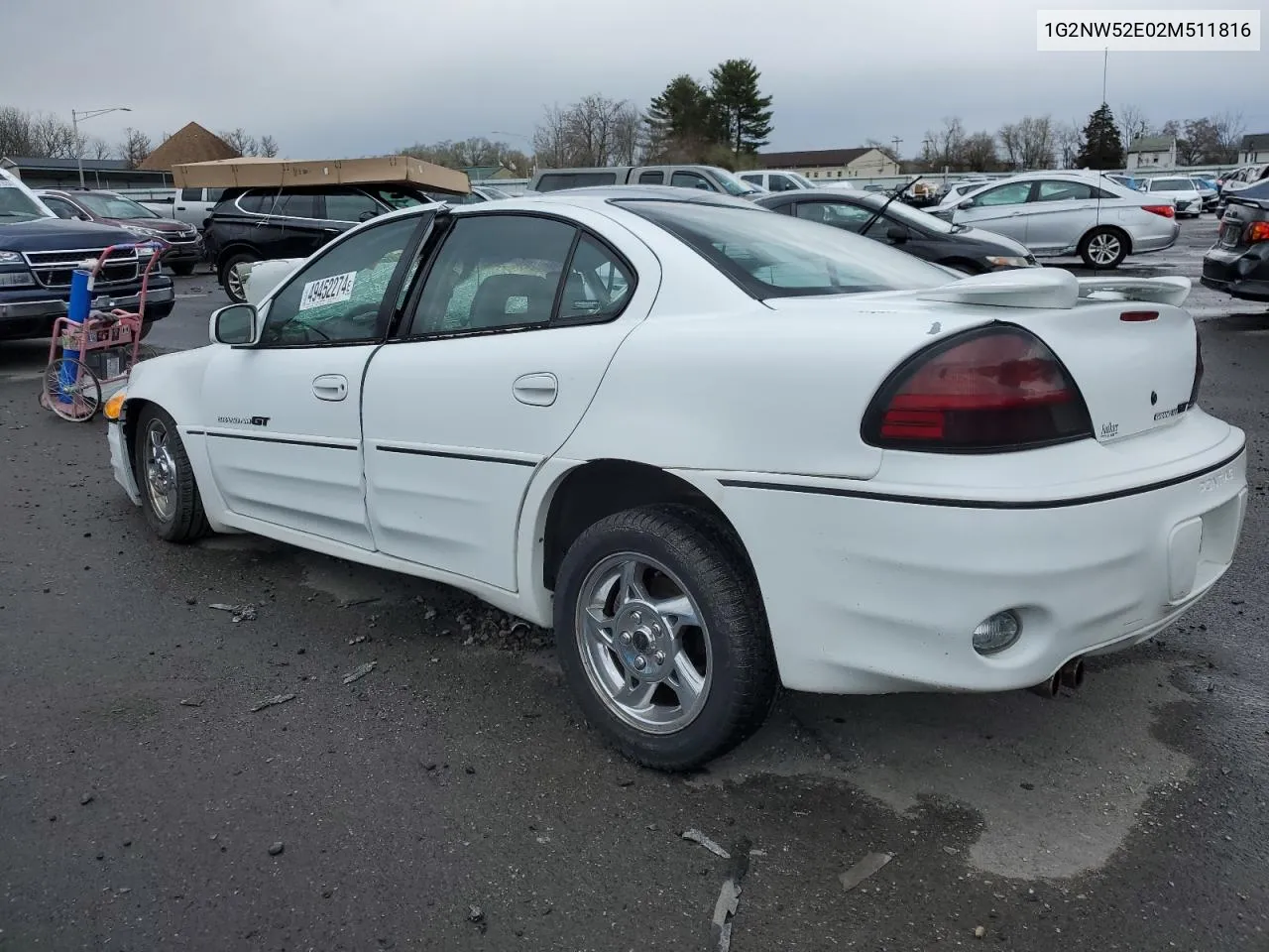 2002 Pontiac Grand Am Gt VIN: 1G2NW52E02M511816 Lot: 49452274