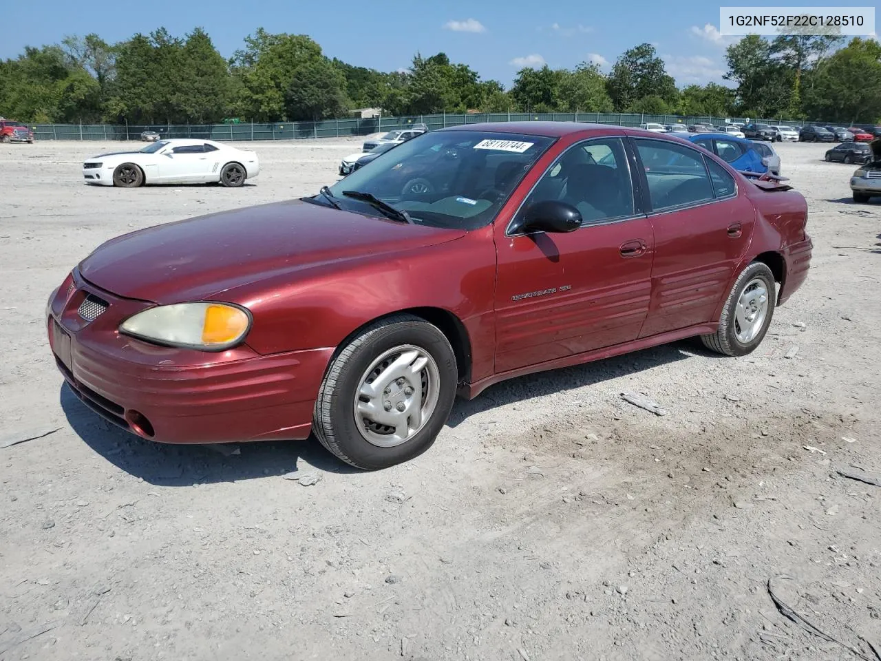 2002 Pontiac Grand Am Se1 VIN: 1G2NF52F22C128510 Lot: 68110744