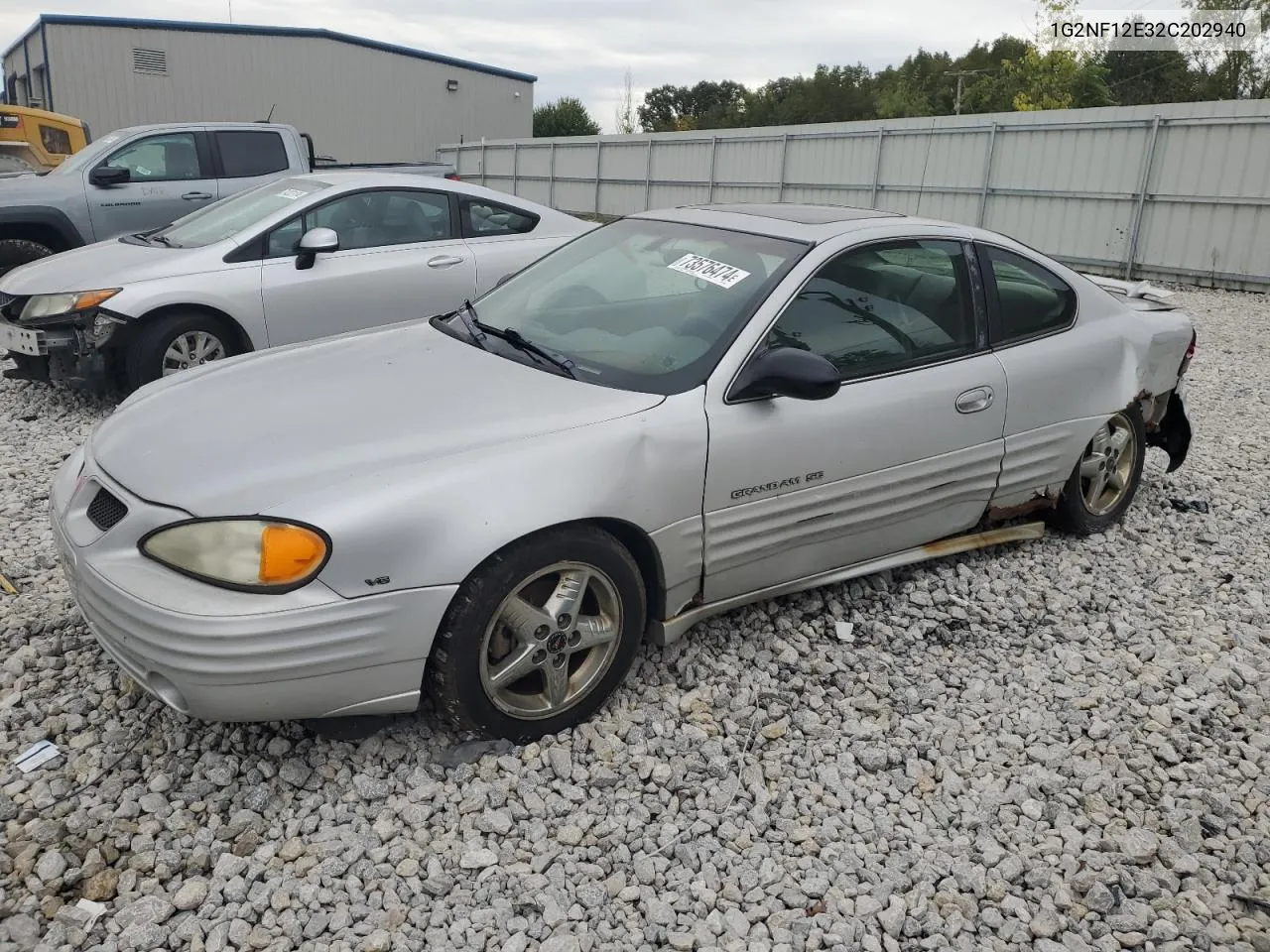 2002 Pontiac Grand Am Se1 VIN: 1G2NF12E32C202940 Lot: 73576474