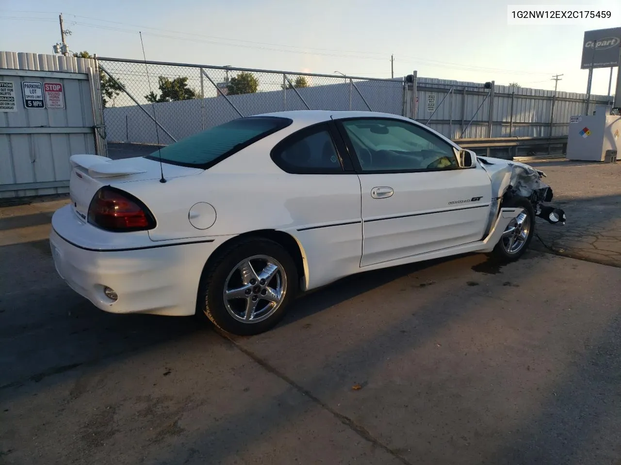 2002 Pontiac Grand Am Gt VIN: 1G2NW12EX2C175459 Lot: 75411384