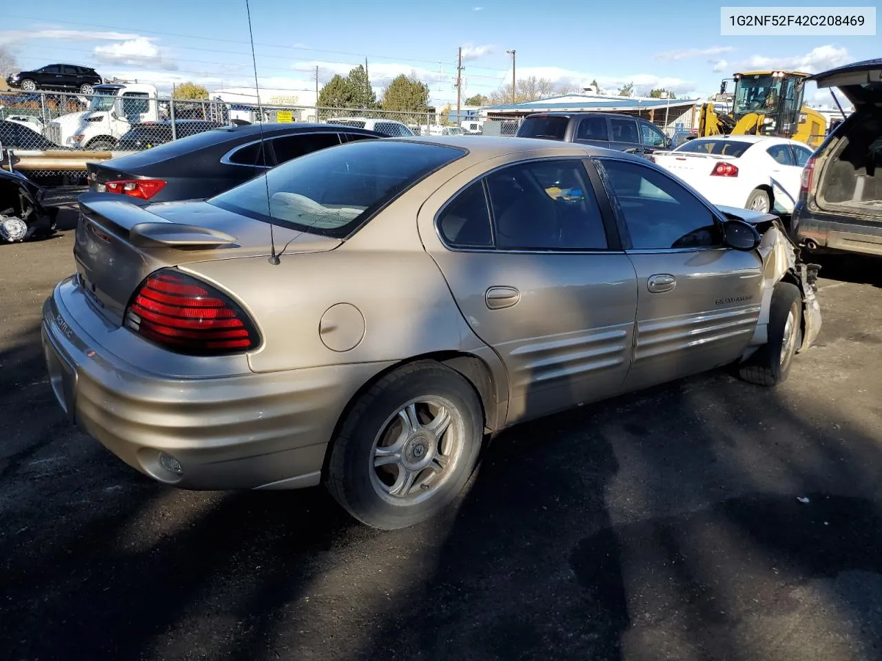 2002 Pontiac Grand Am Se1 VIN: 1G2NF52F42C208469 Lot: 79470014