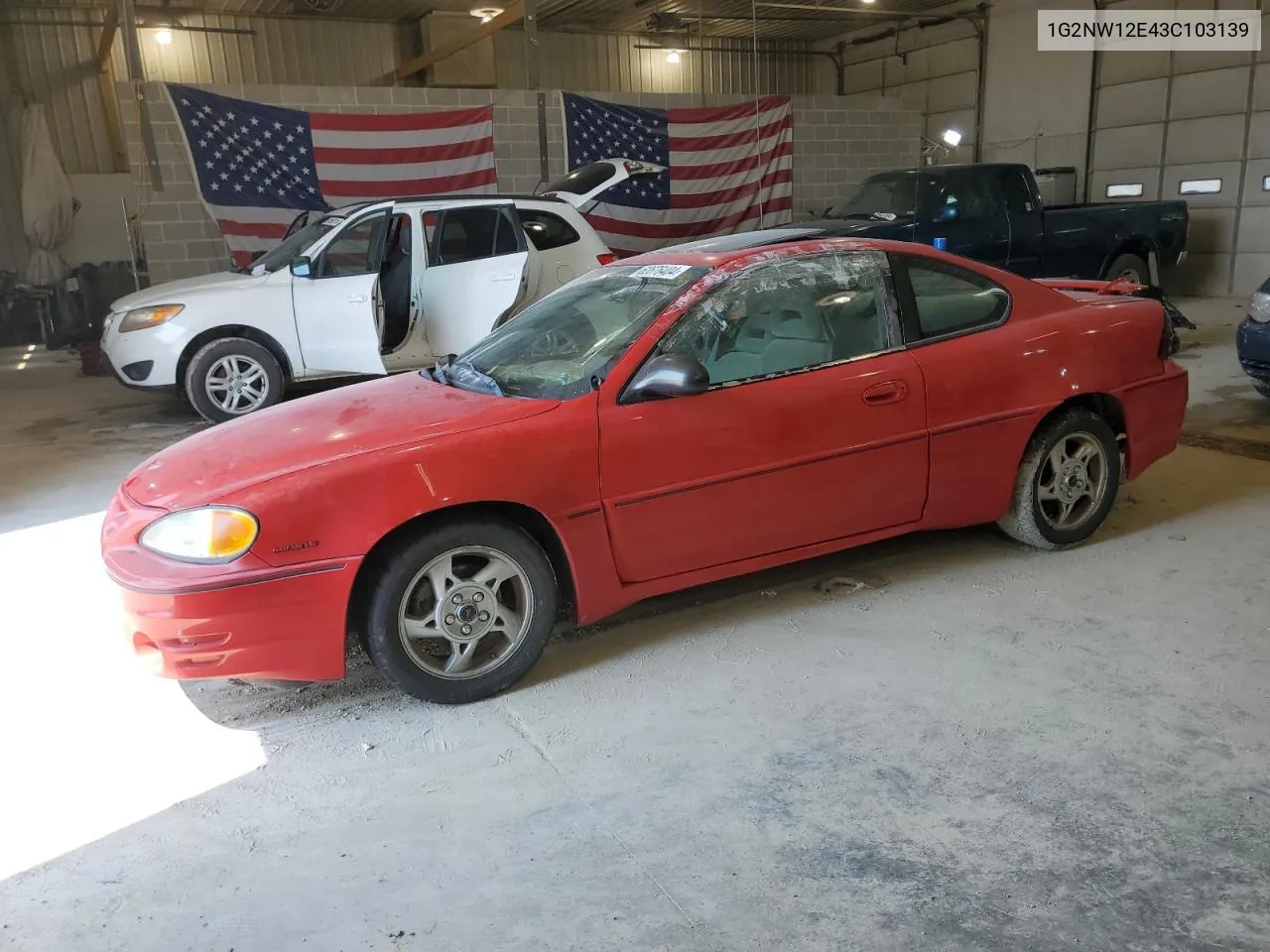 2003 Pontiac Grand Am Gt VIN: 1G2NW12E43C103139 Lot: 62676404