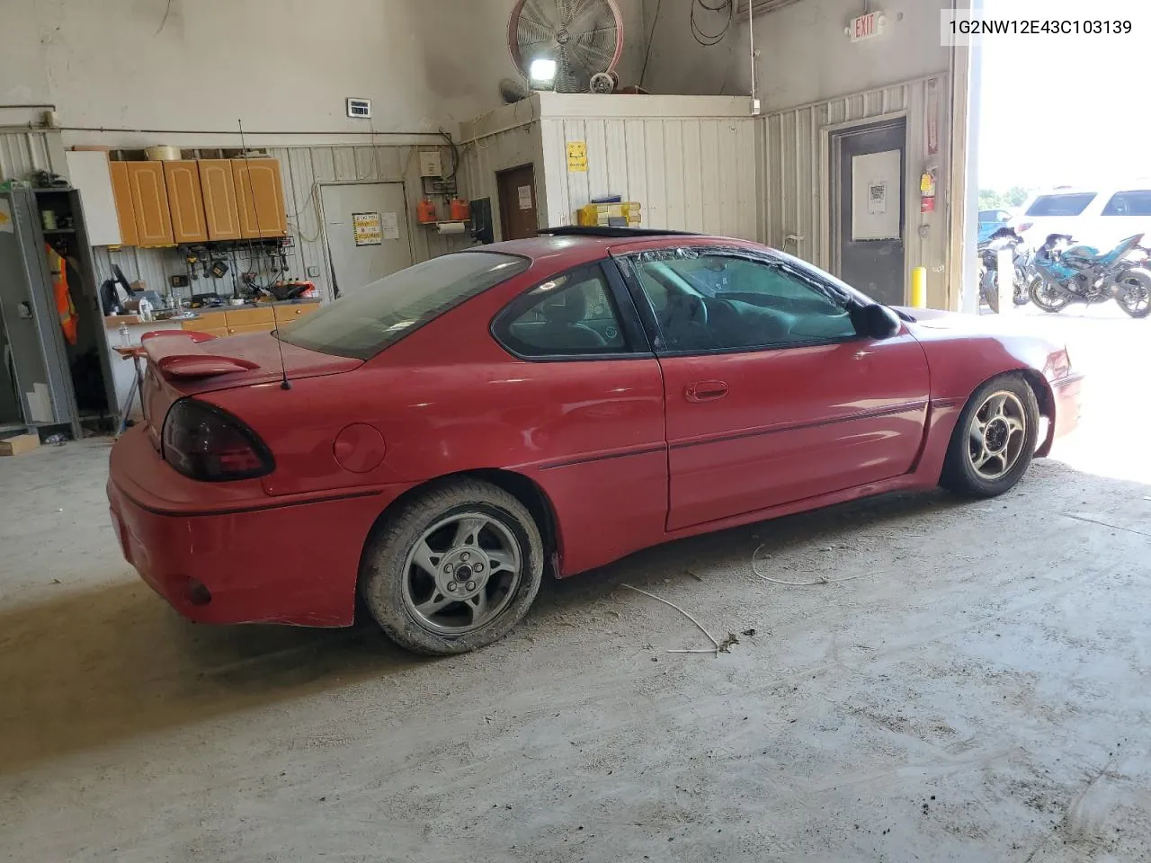 2003 Pontiac Grand Am Gt VIN: 1G2NW12E43C103139 Lot: 62676404