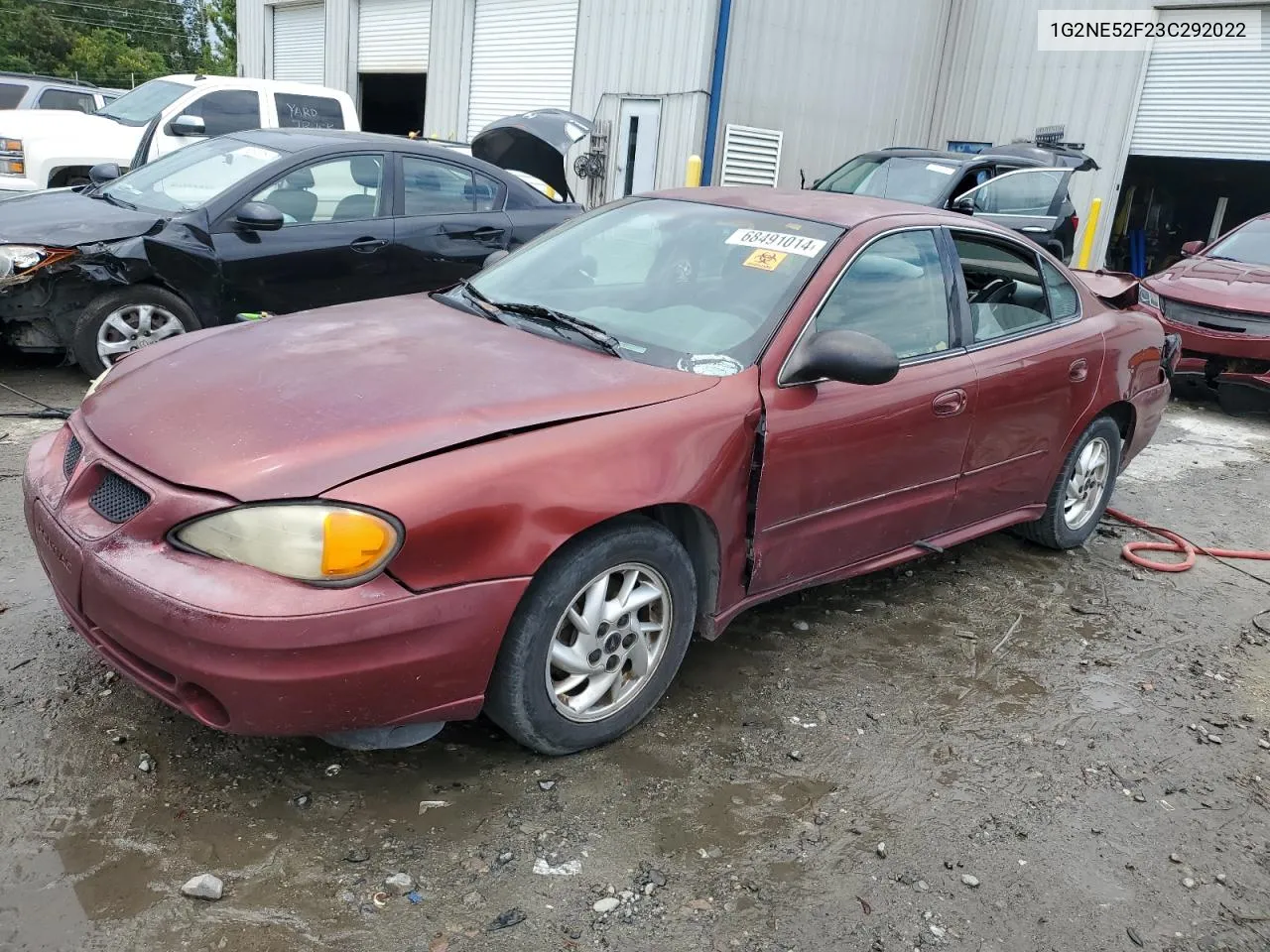 2003 Pontiac Grand Am Se VIN: 1G2NE52F23C292022 Lot: 68491014