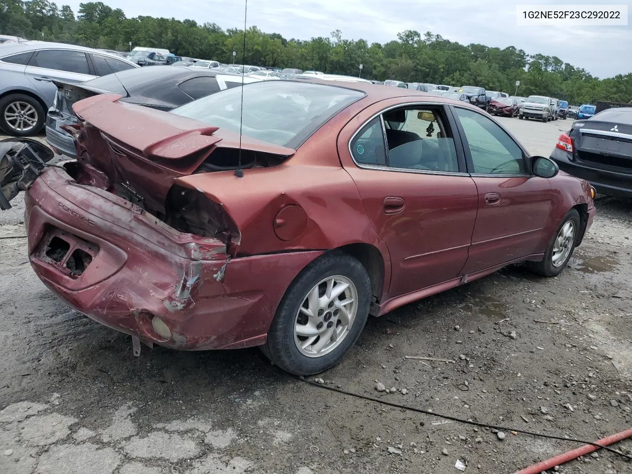 2003 Pontiac Grand Am Se VIN: 1G2NE52F23C292022 Lot: 68491014