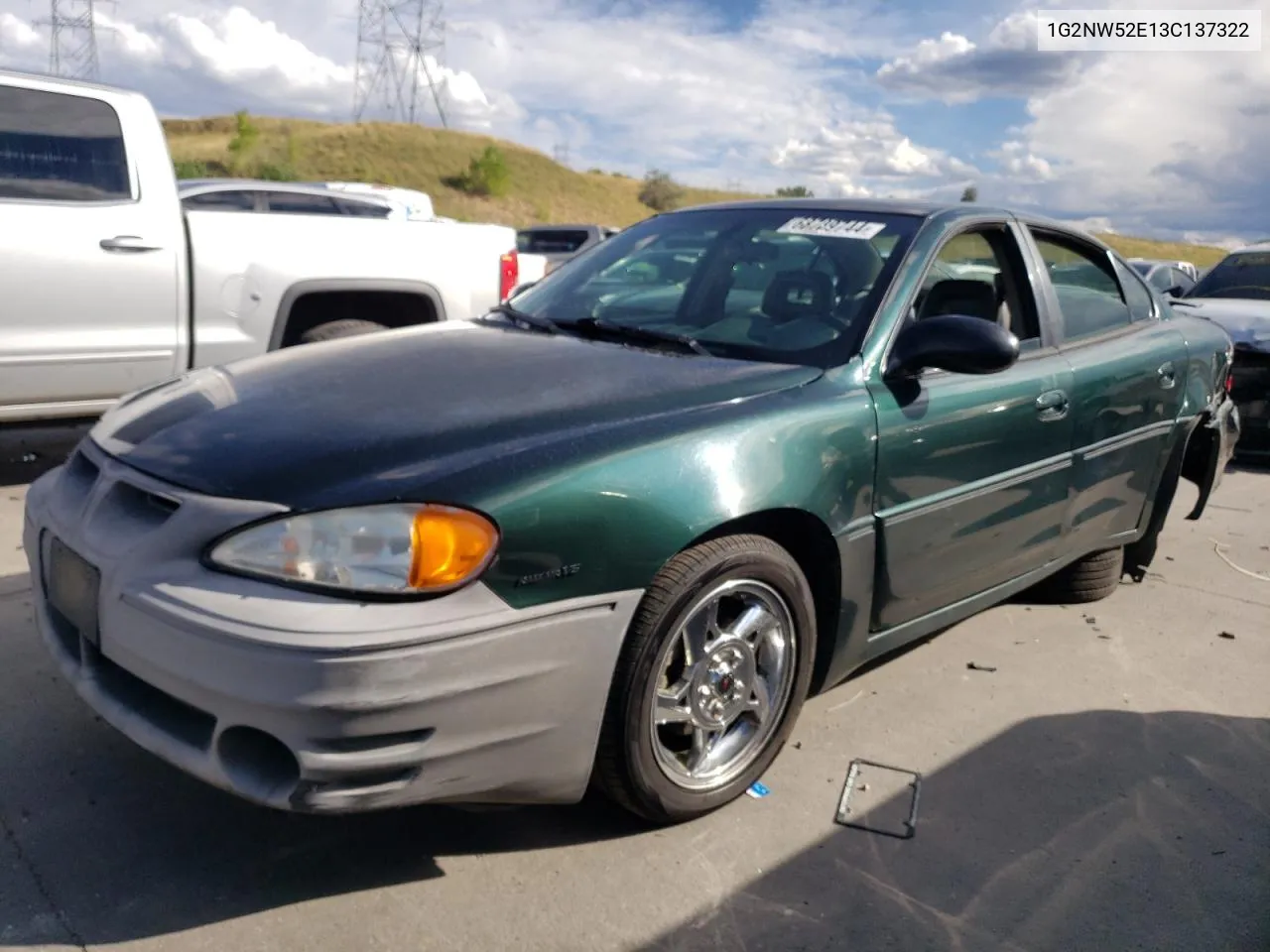 2003 Pontiac Grand Am Gt VIN: 1G2NW52E13C137322 Lot: 68789744