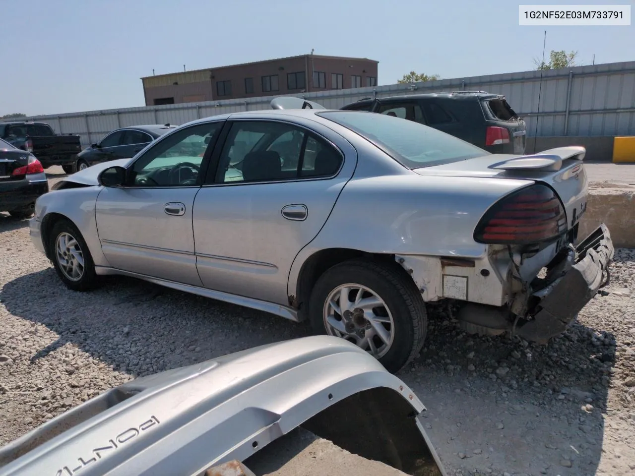 2003 Pontiac Grand Am Se1 VIN: 1G2NF52E03M733791 Lot: 70805514