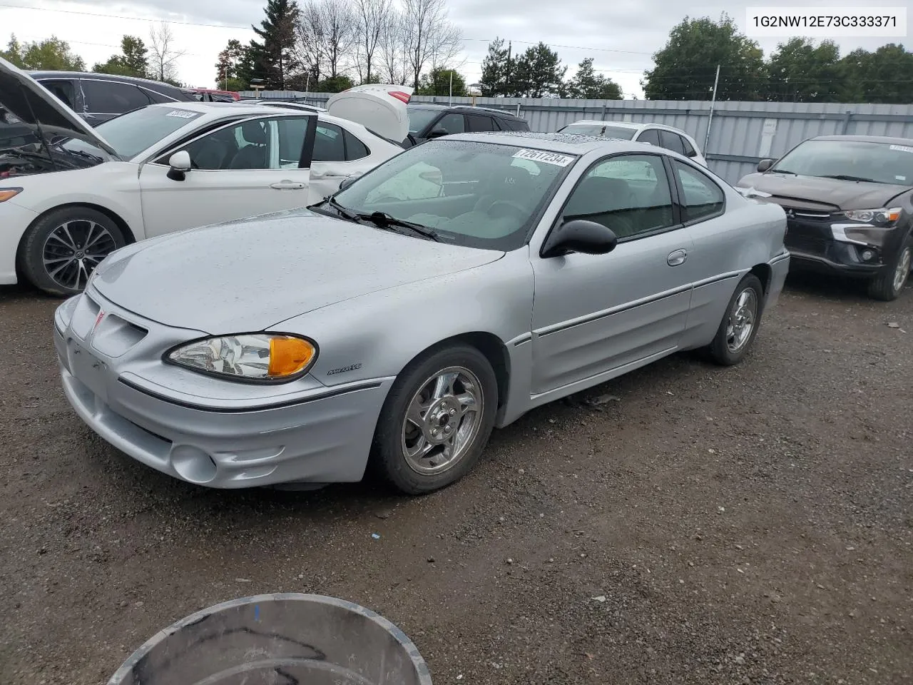 2003 Pontiac Grand Am Gt VIN: 1G2NW12E73C333371 Lot: 72617234