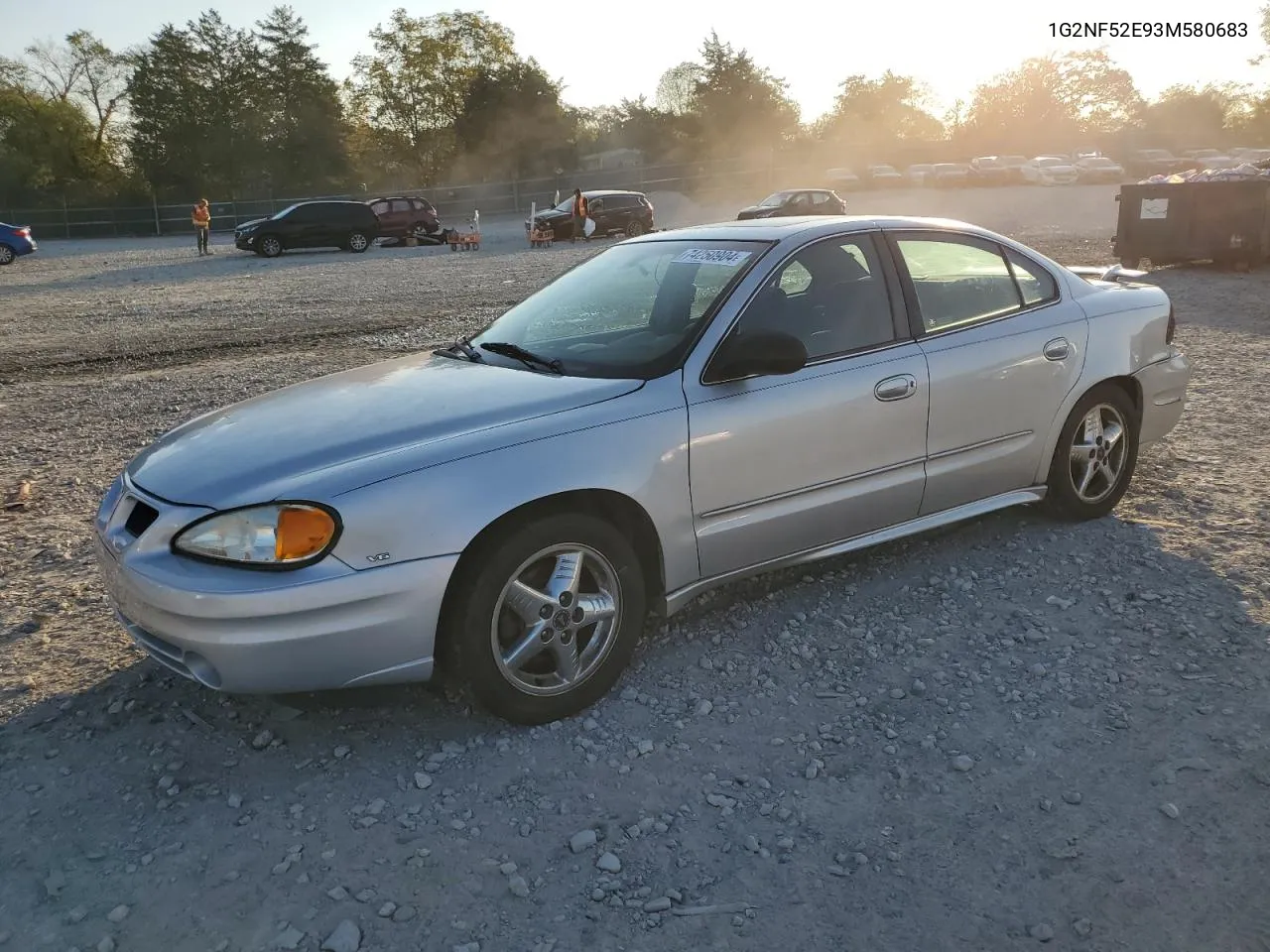 2003 Pontiac Grand Am Se1 VIN: 1G2NF52E93M580683 Lot: 74250904