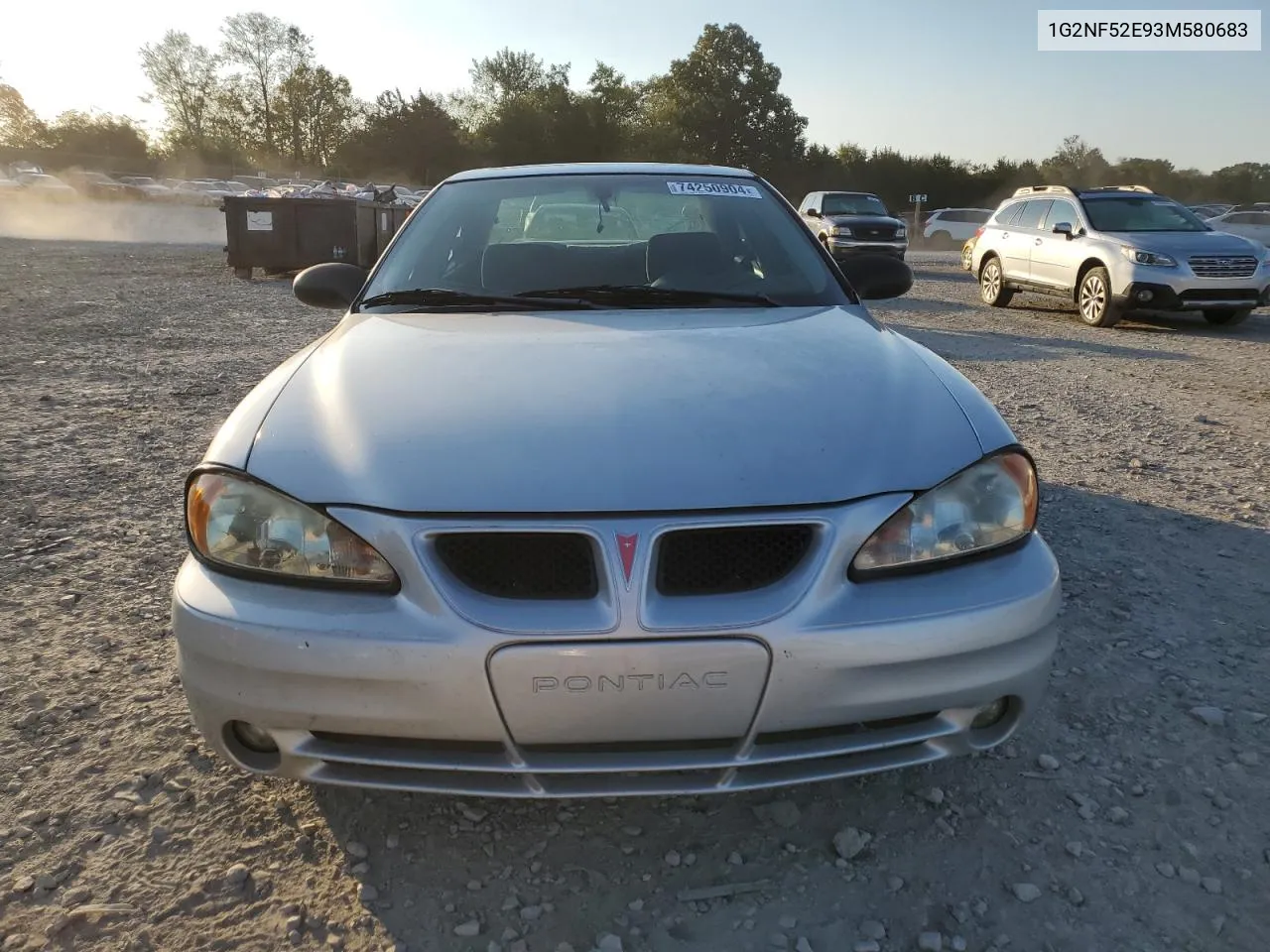 2003 Pontiac Grand Am Se1 VIN: 1G2NF52E93M580683 Lot: 74250904