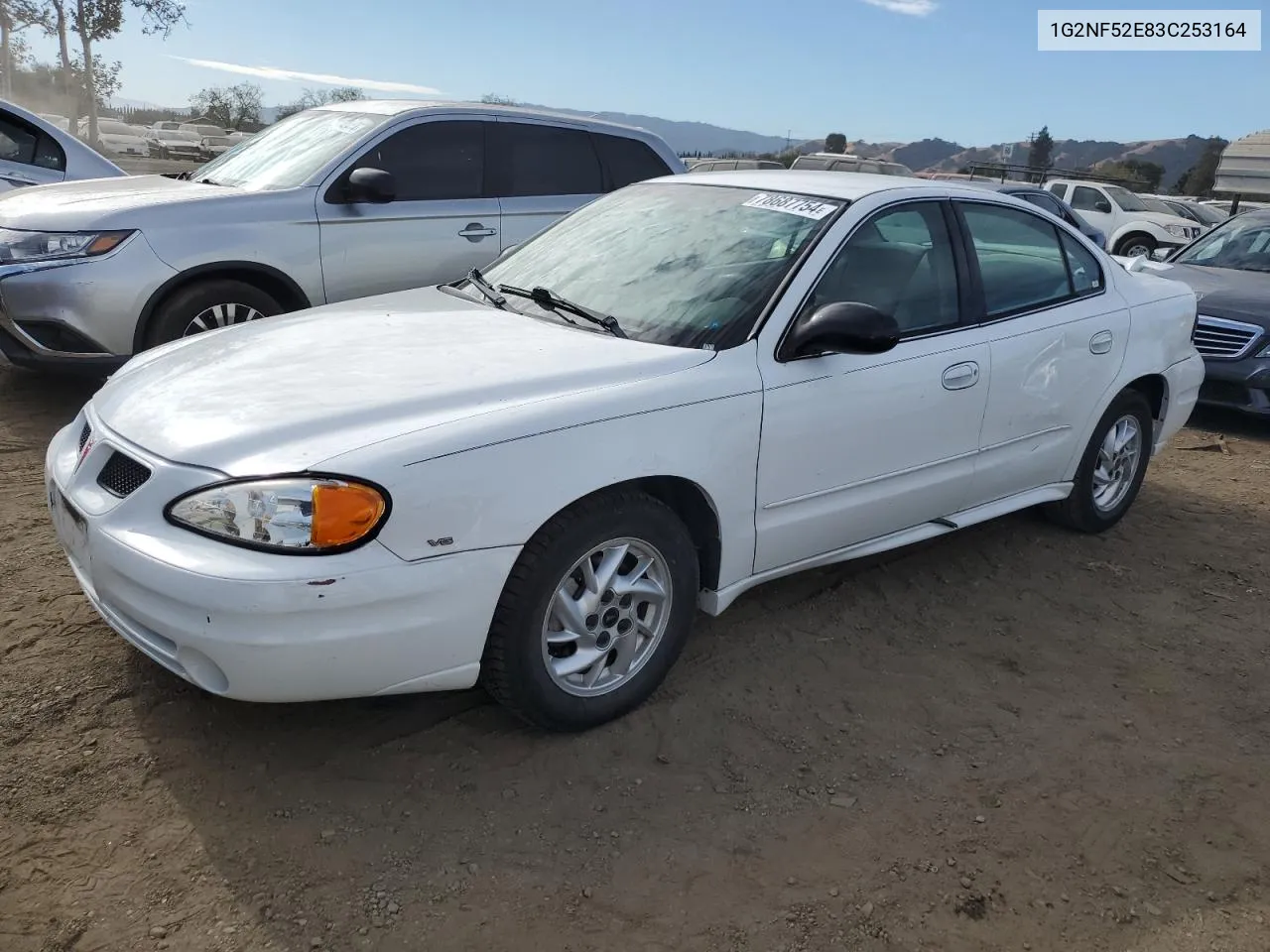 2003 Pontiac Grand Am Se1 VIN: 1G2NF52E83C253164 Lot: 78687754