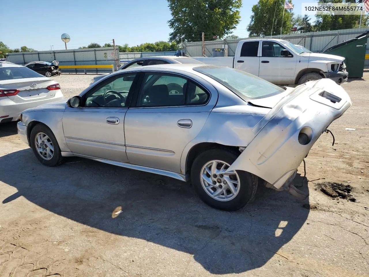 2004 Pontiac Grand Am Se VIN: 1G2NE52F84M655774 Lot: 71076054