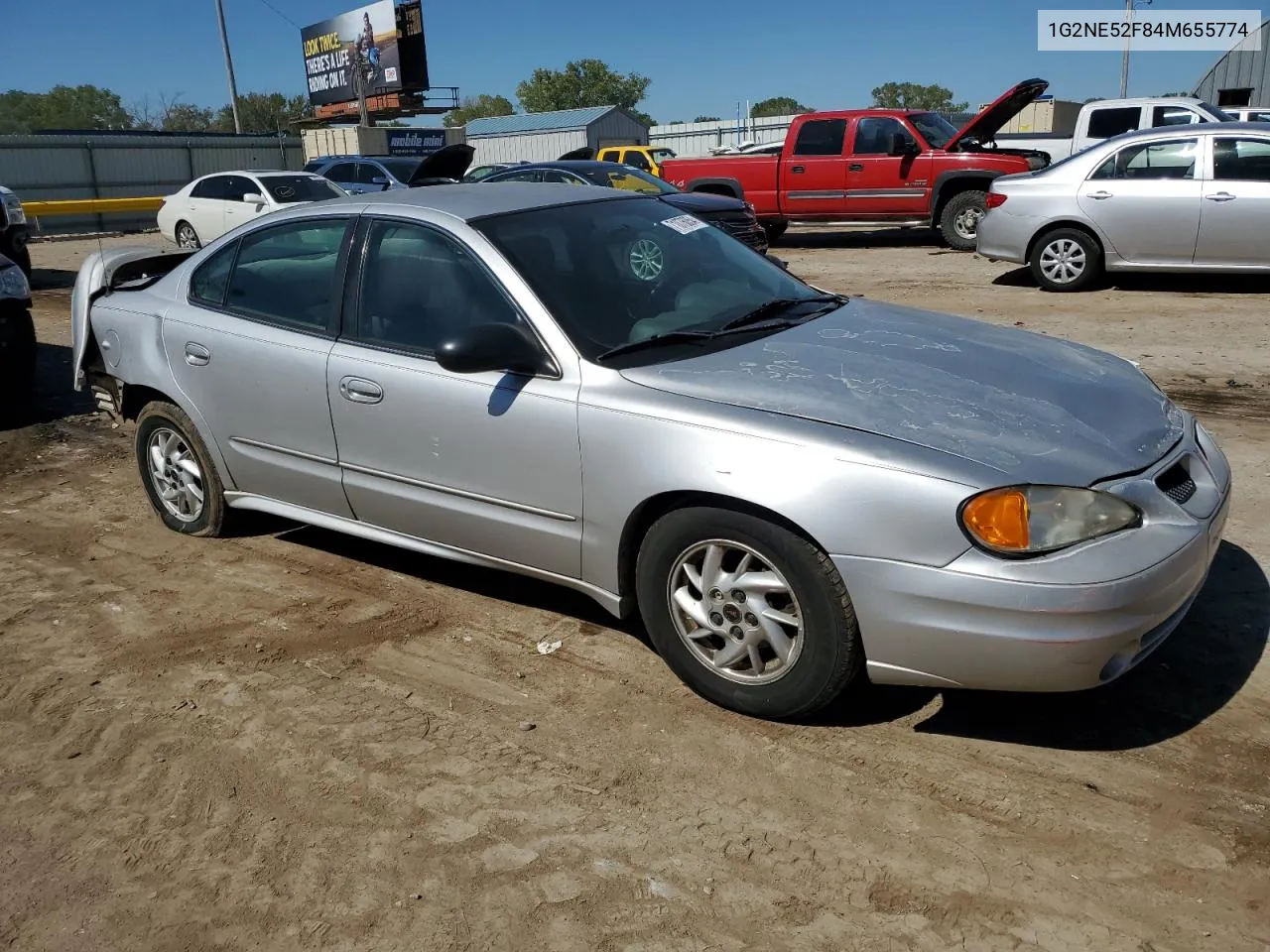 2004 Pontiac Grand Am Se VIN: 1G2NE52F84M655774 Lot: 71076054