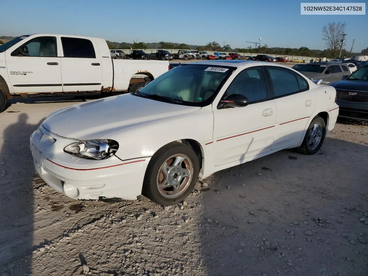 2004 Pontiac Grand Am Gt VIN: 1G2NW52E34C147528 Lot: 73033184