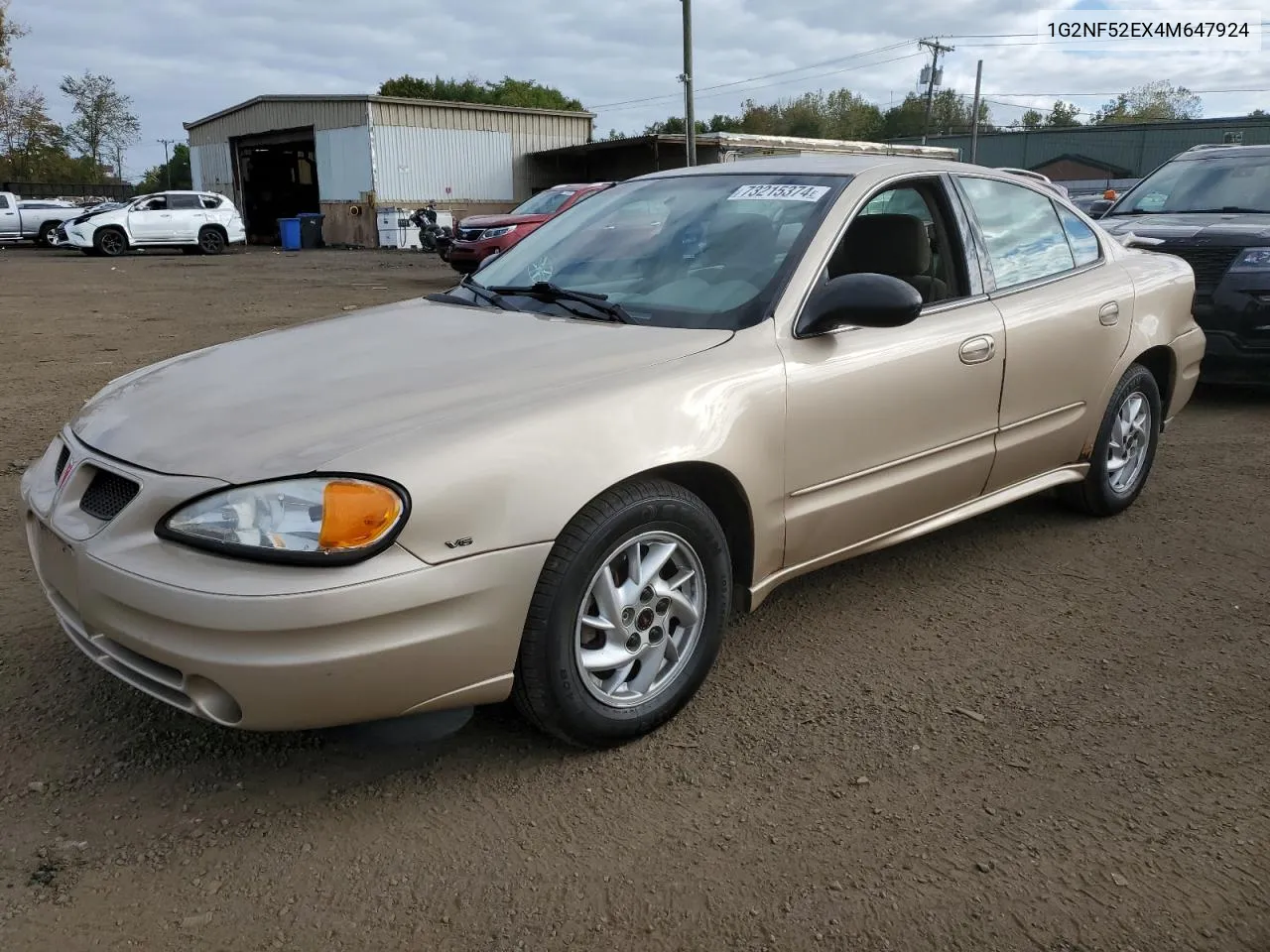 2004 Pontiac Grand Am Se1 VIN: 1G2NF52EX4M647924 Lot: 73215374