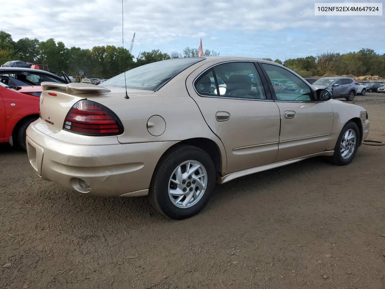 2004 Pontiac Grand Am Se1 VIN: 1G2NF52EX4M647924 Lot: 73215374