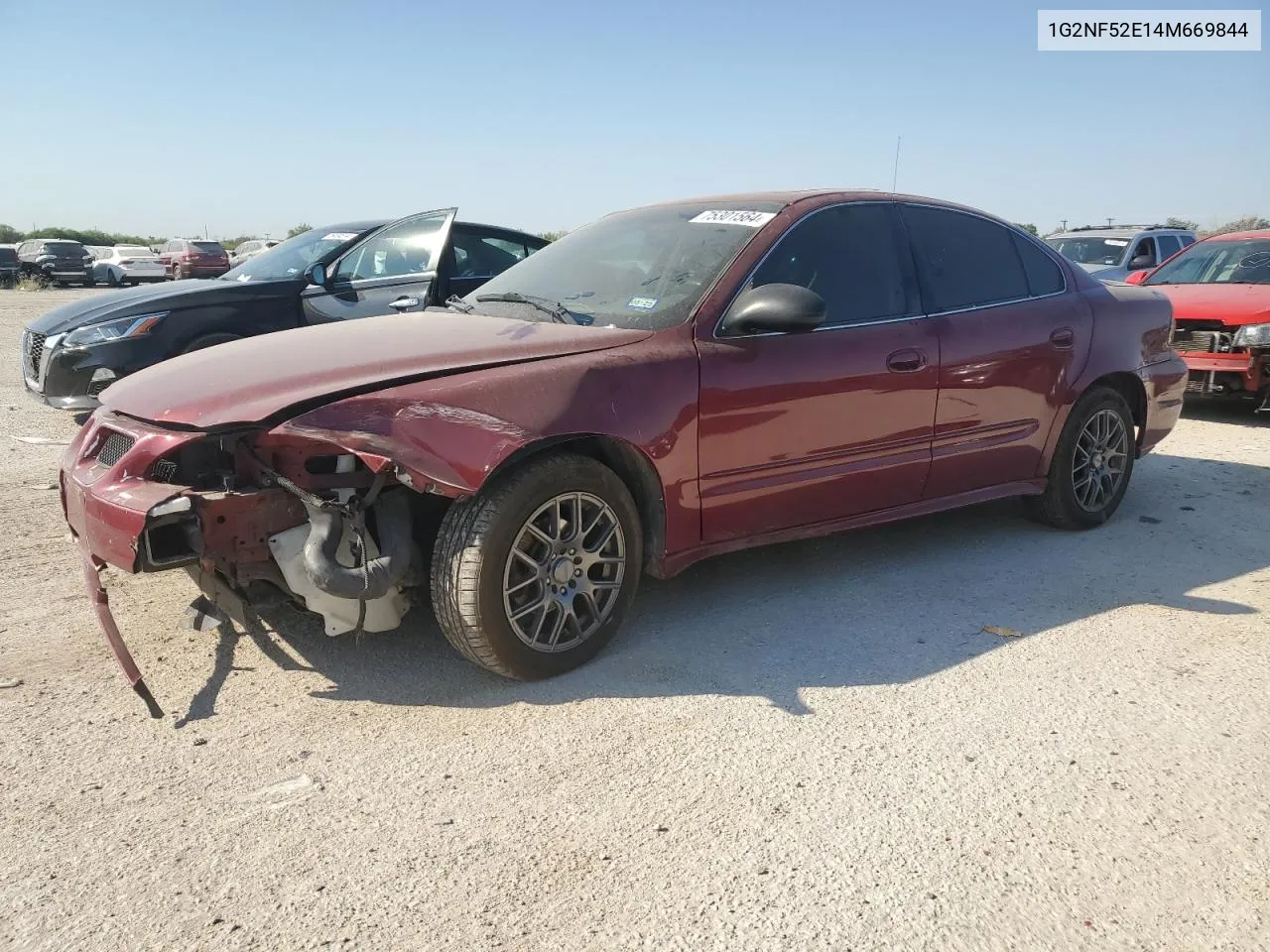 2004 Pontiac Grand Am Se1 VIN: 1G2NF52E14M669844 Lot: 75301564