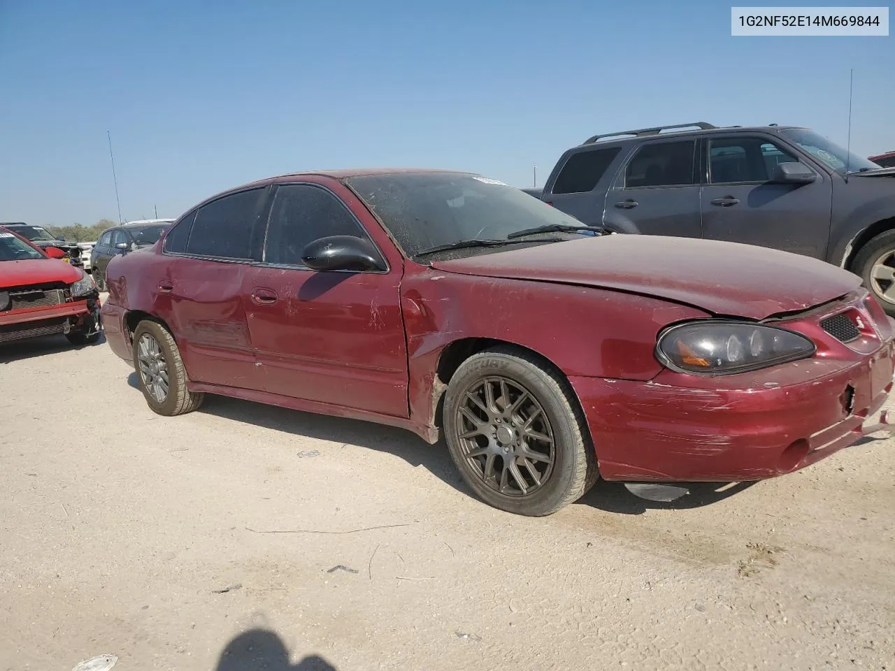 2004 Pontiac Grand Am Se1 VIN: 1G2NF52E14M669844 Lot: 75301564