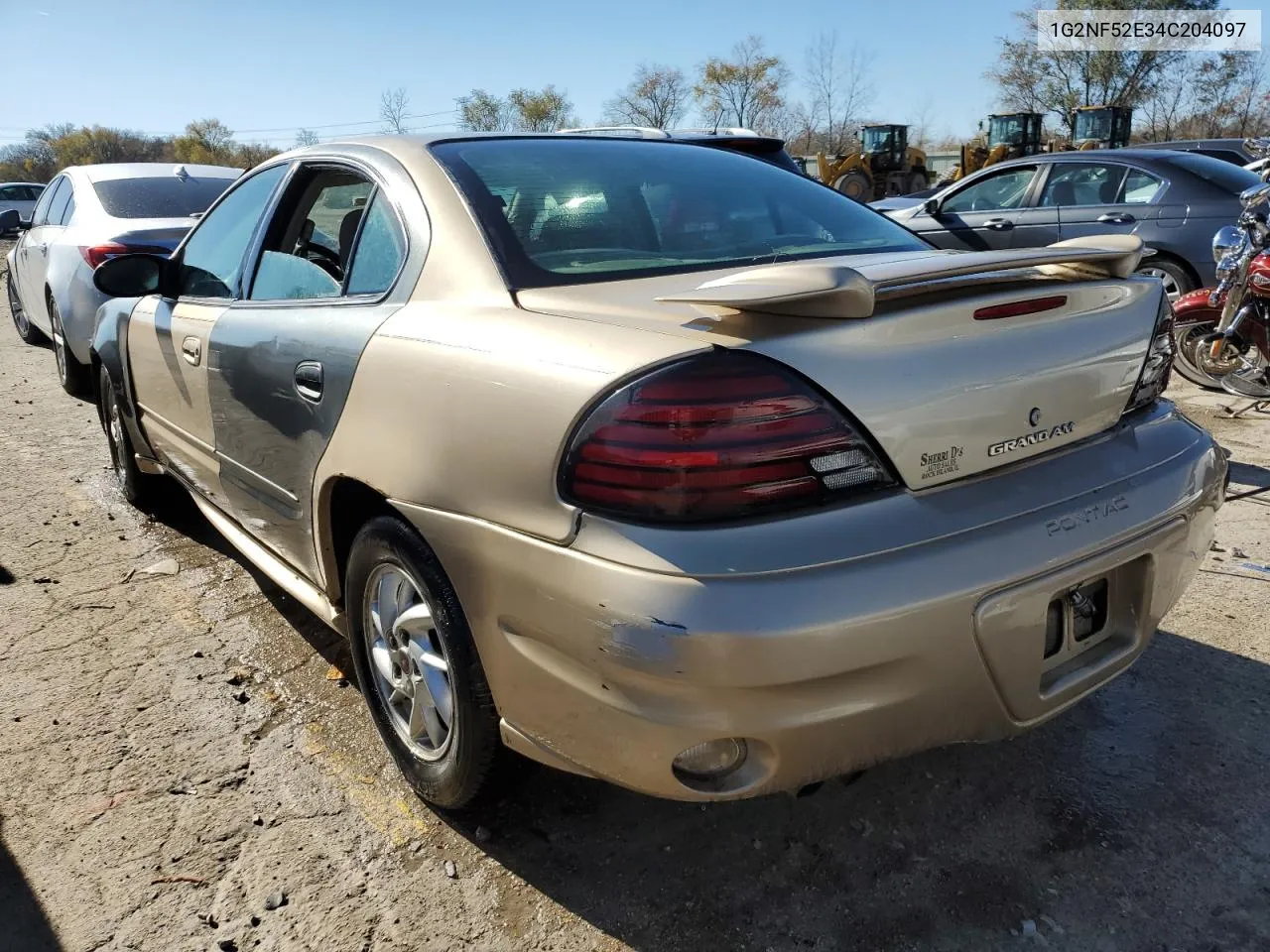 2004 Pontiac Grand Am Se1 VIN: 1G2NF52E34C204097 Lot: 78286344