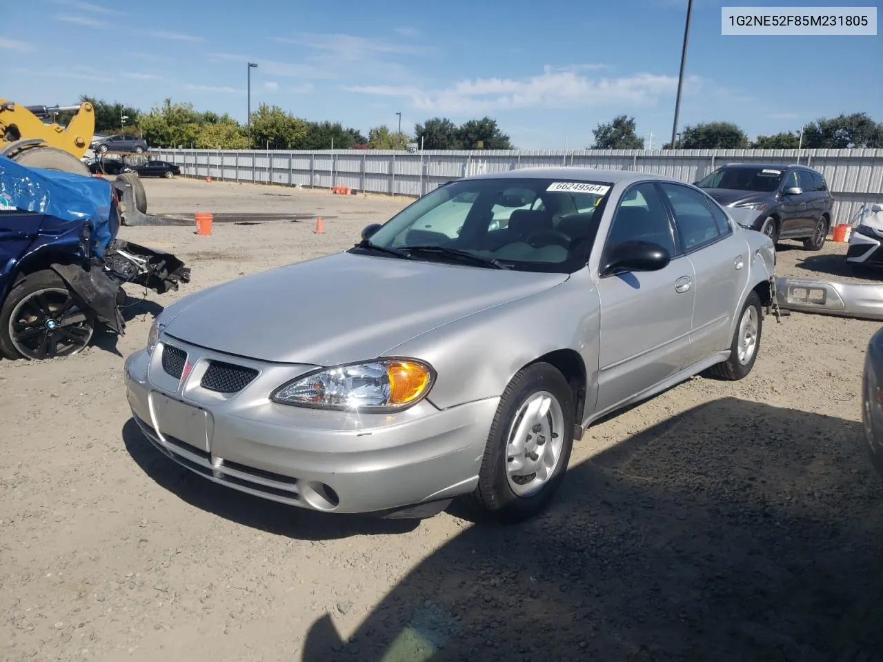 1G2NE52F85M231805 2005 Pontiac Grand Am Se