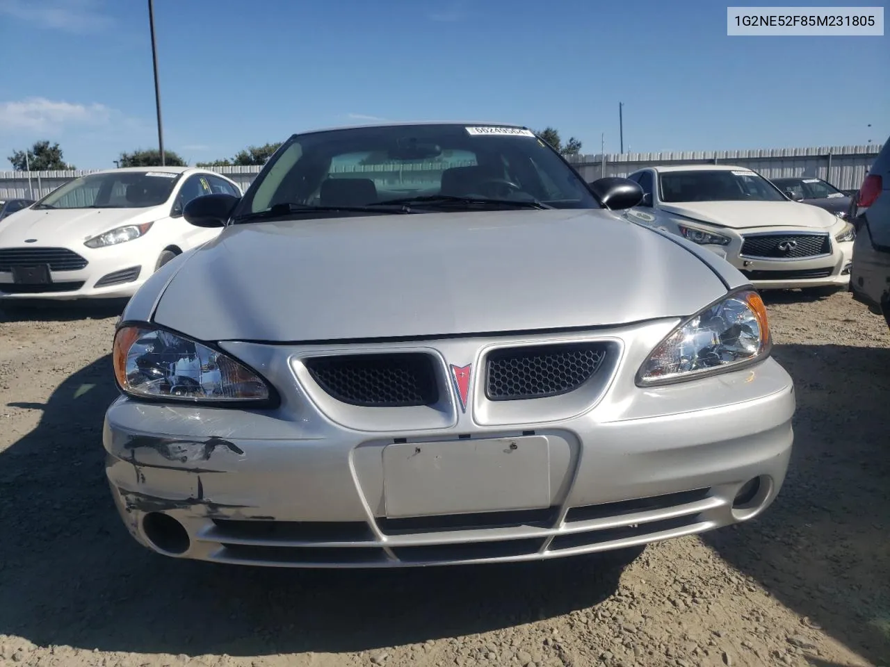 2005 Pontiac Grand Am Se VIN: 1G2NE52F85M231805 Lot: 66249564