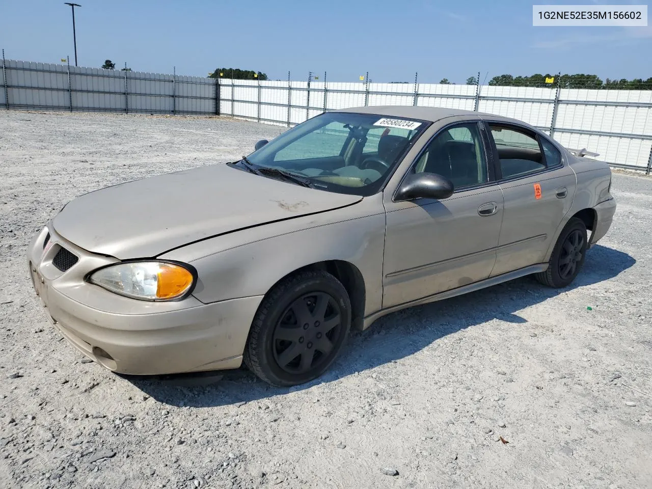 2005 Pontiac Grand Am Se VIN: 1G2NE52E35M156602 Lot: 69580234