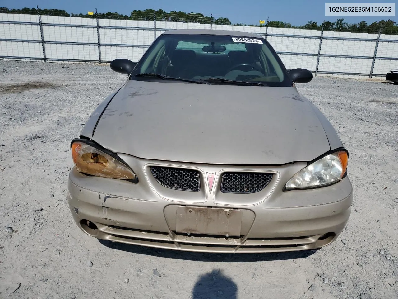 2005 Pontiac Grand Am Se VIN: 1G2NE52E35M156602 Lot: 69580234