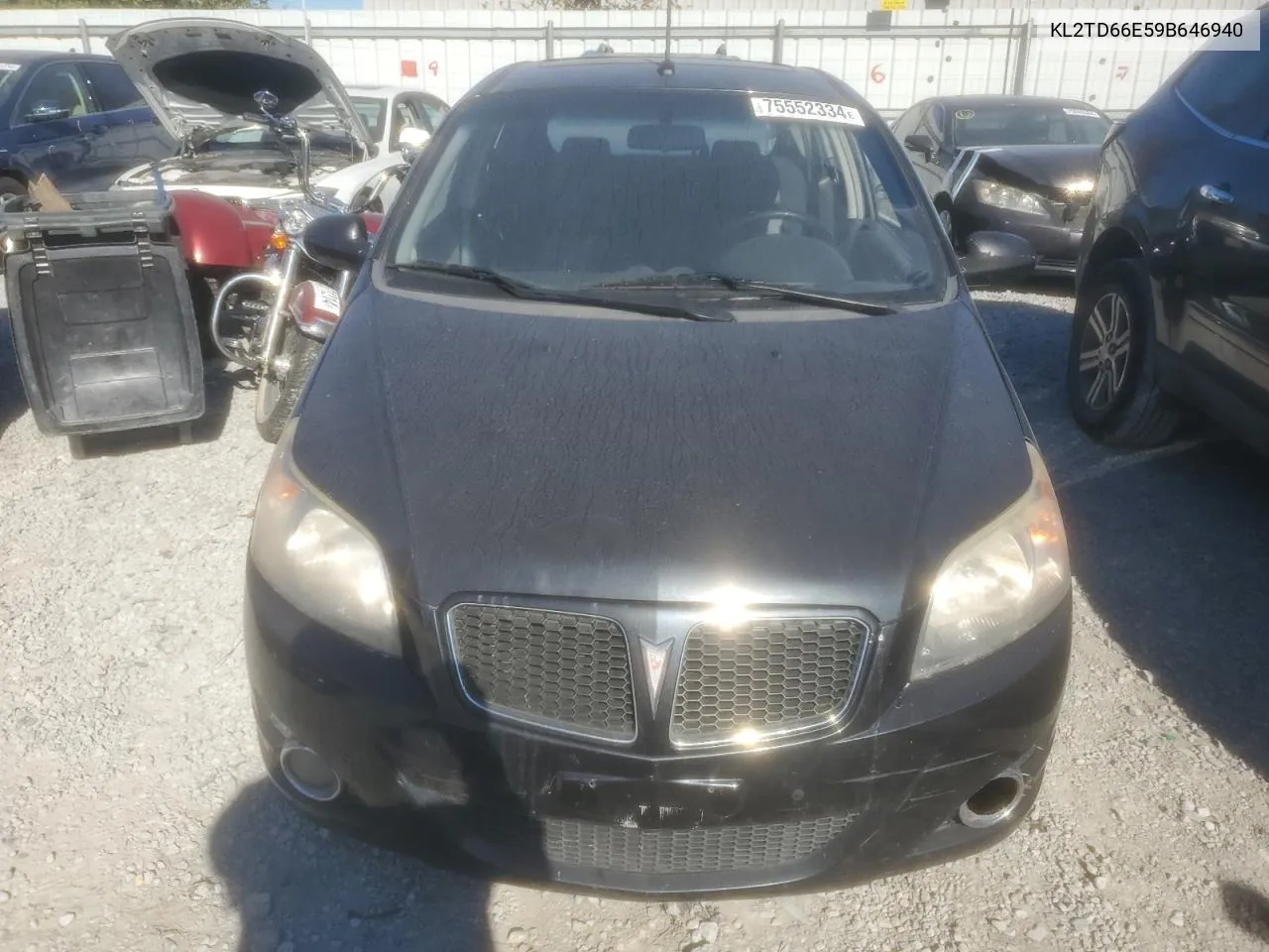 2009 Pontiac G3 VIN: KL2TD66E59B646940 Lot: 75552334