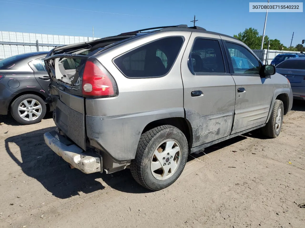 2001 Pontiac Aztek VIN: 3G7DB03E71S540232 Lot: 54929674