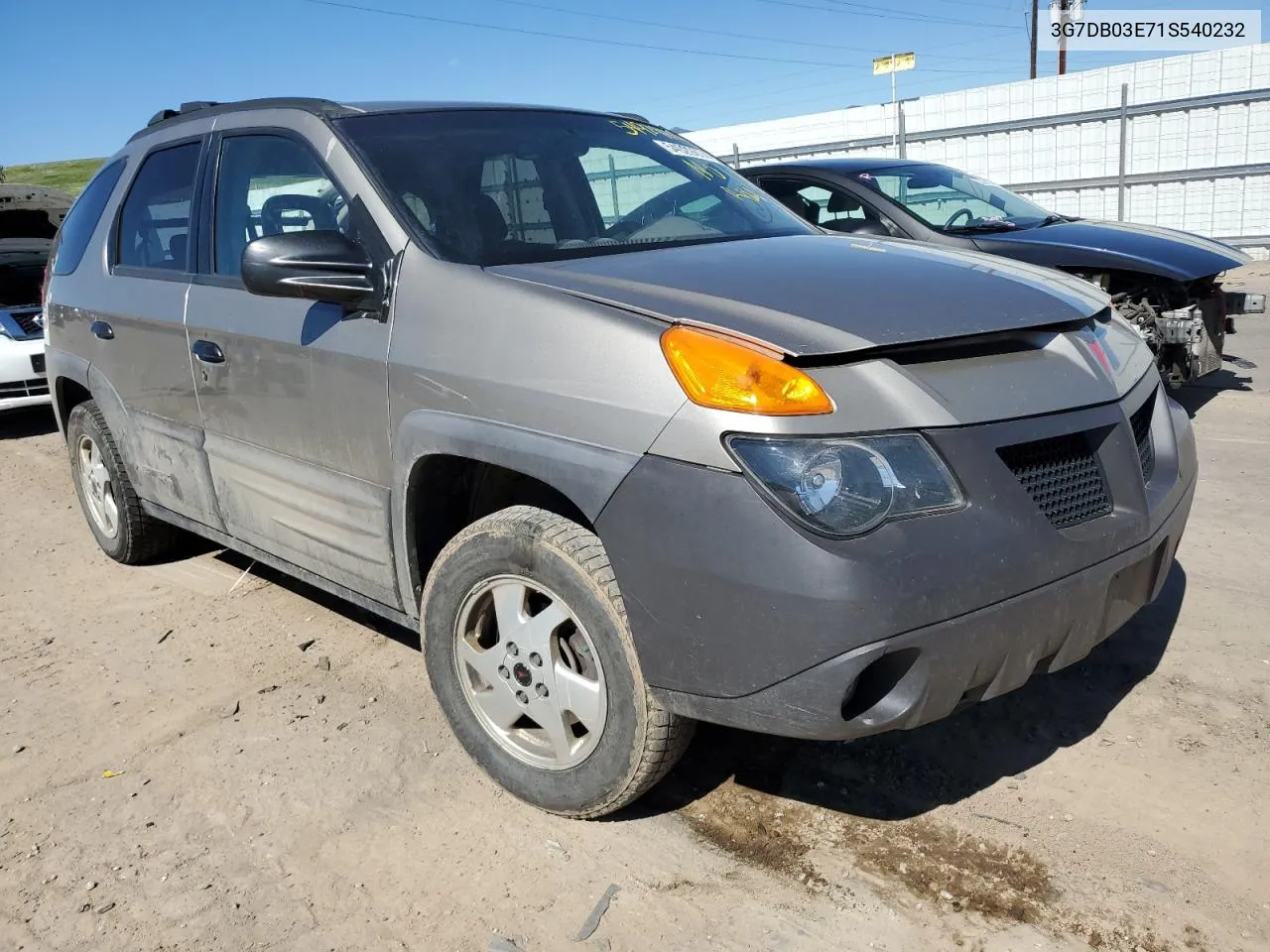 3G7DB03E71S540232 2001 Pontiac Aztek