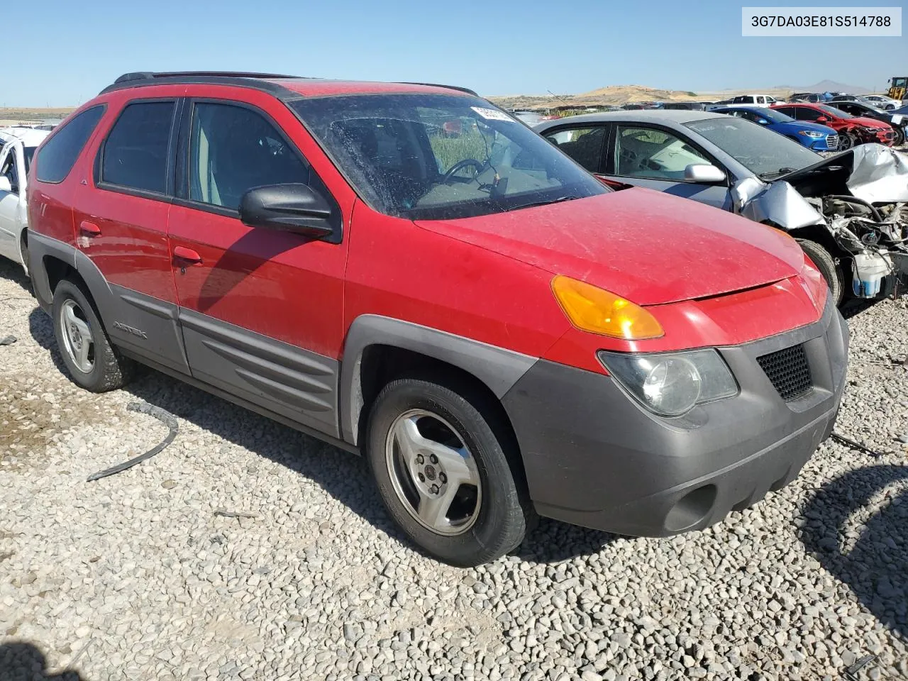 2001 Pontiac Aztek VIN: 3G7DA03E81S514788 Lot: 67165054