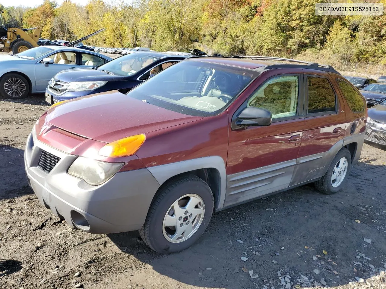 2001 Pontiac Aztek VIN: 3G7DA03E91S525153 Lot: 75873964