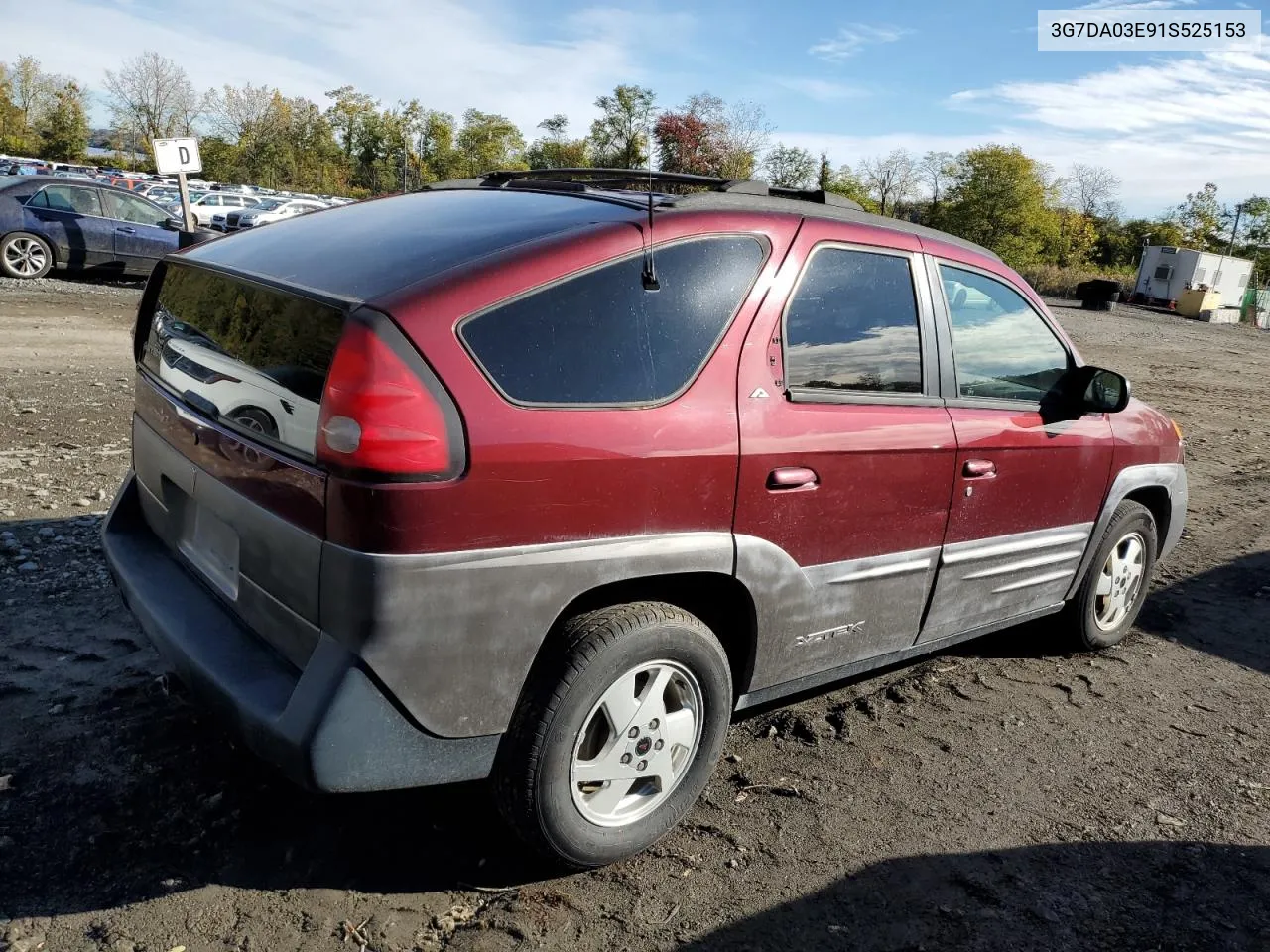 2001 Pontiac Aztek VIN: 3G7DA03E91S525153 Lot: 75873964