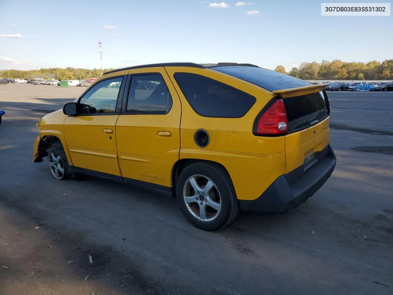 2003 Pontiac Aztek VIN: 3G7DB03E83S531302 Lot: 75401444