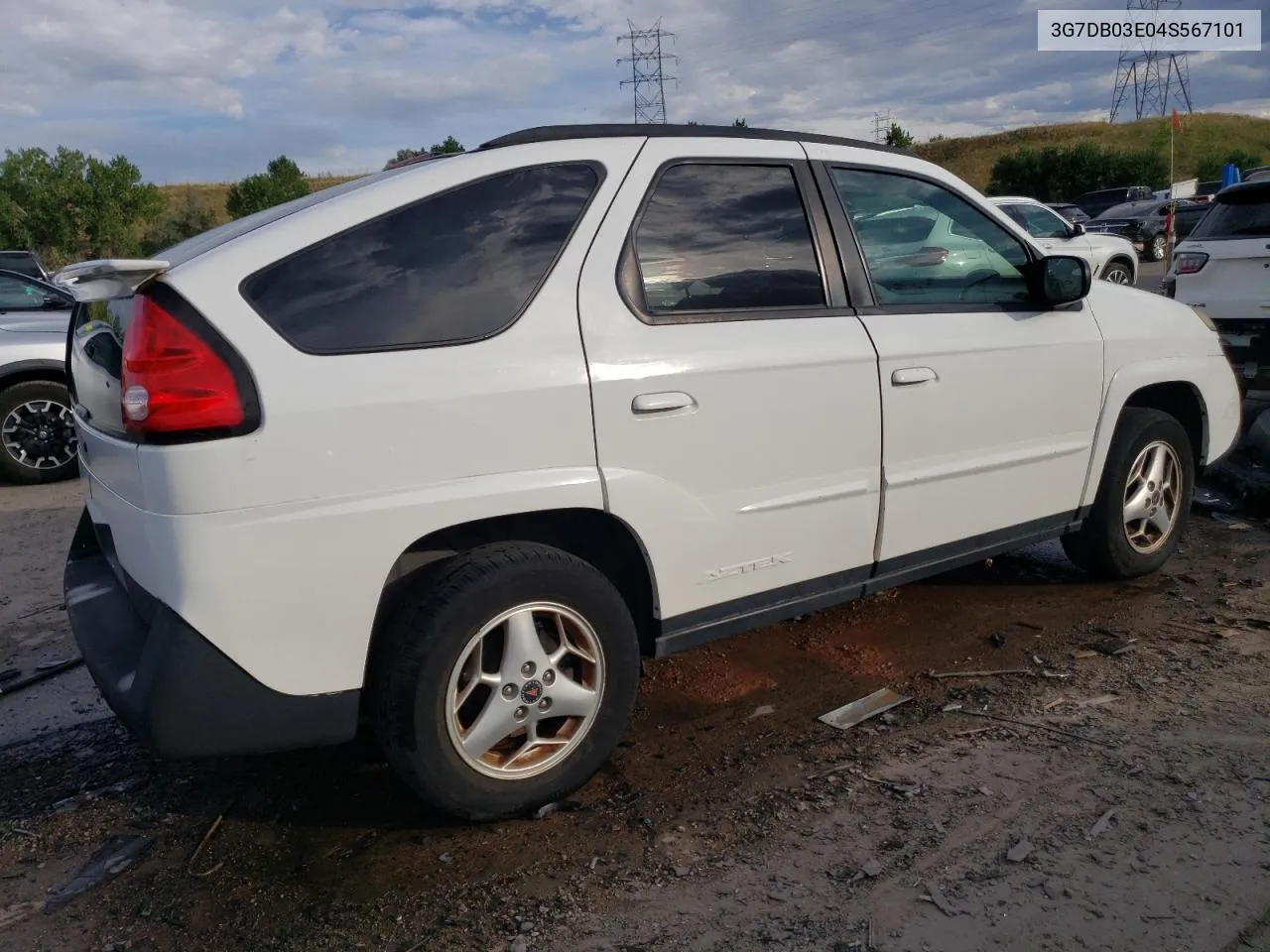 2004 Pontiac Aztek VIN: 3G7DB03E04S567101 Lot: 69438444