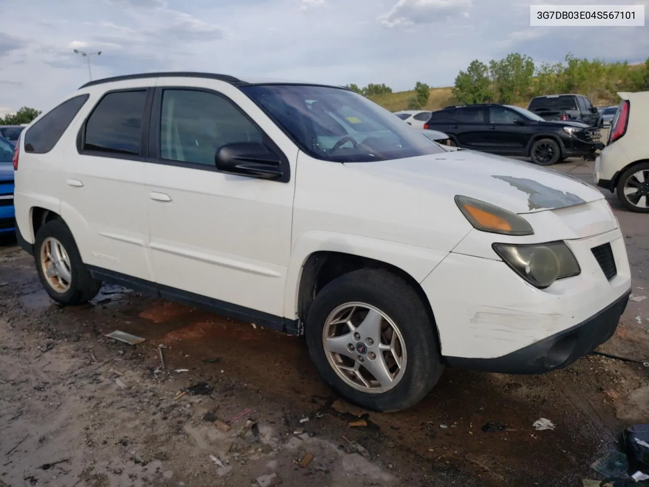 2004 Pontiac Aztek VIN: 3G7DB03E04S567101 Lot: 69438444