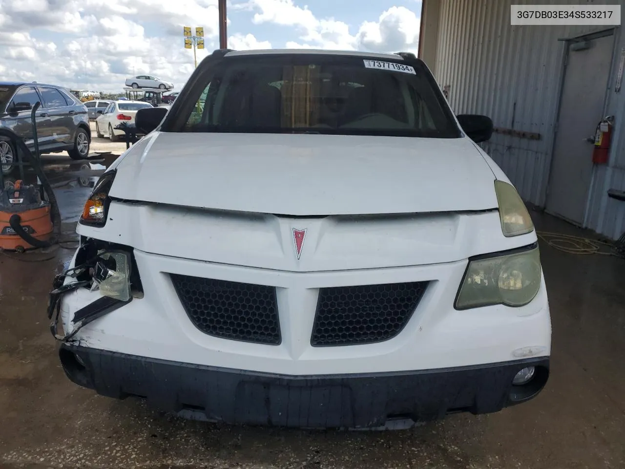 2004 Pontiac Aztek VIN: 3G7DB03E34S533217 Lot: 73771934