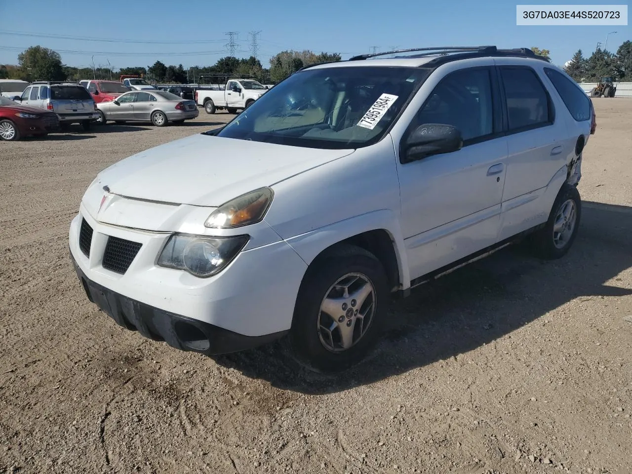 2004 Pontiac Aztek VIN: 3G7DA03E44S520723 Lot: 73951984