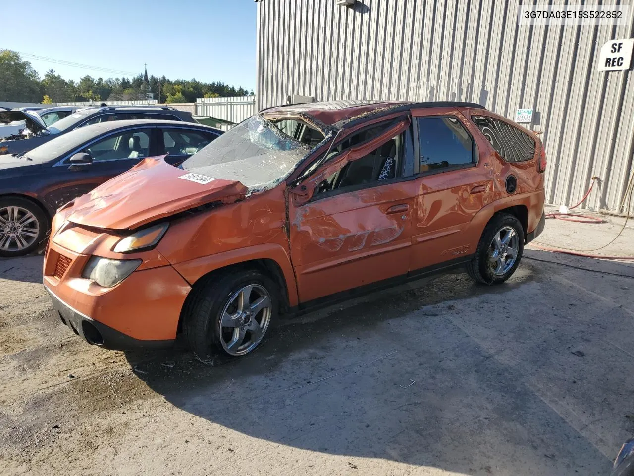 2005 Pontiac Aztek VIN: 3G7DA03E15S522852 Lot: 74511544