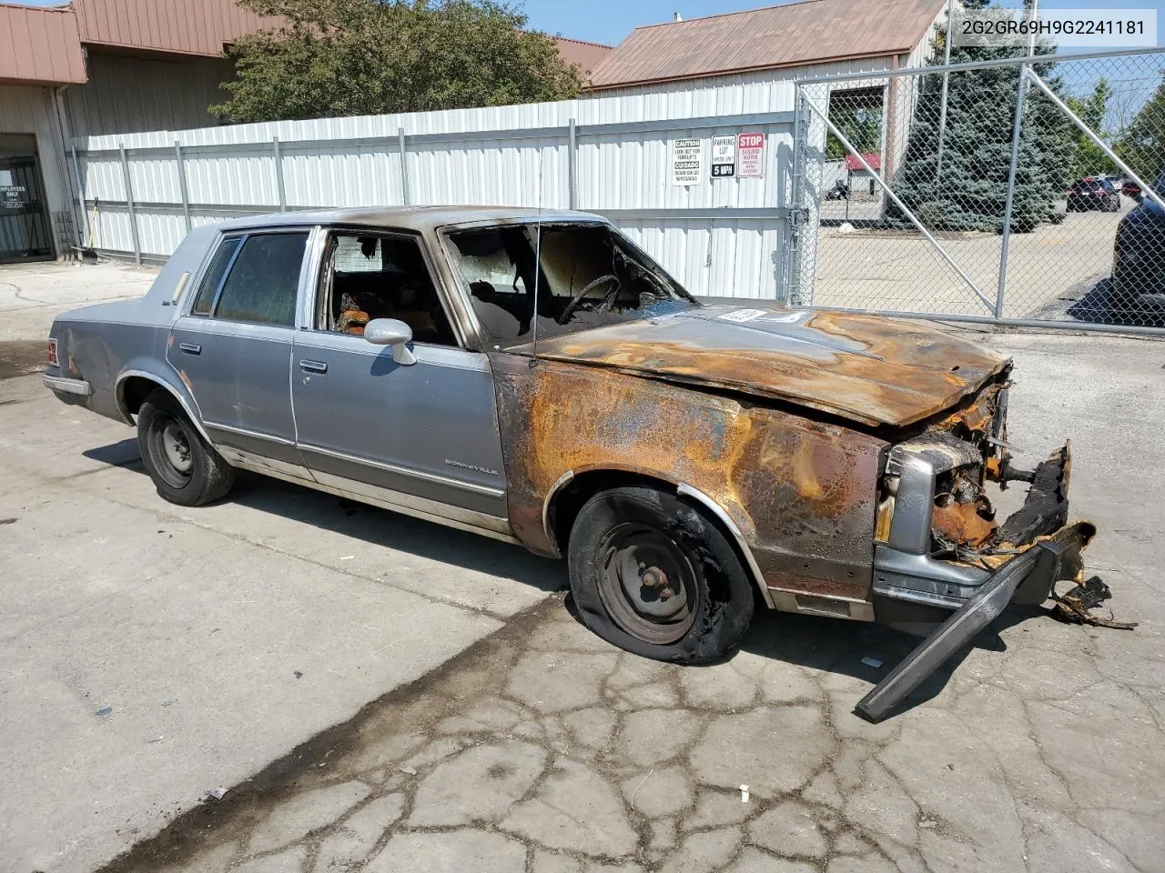 1986 Pontiac Bonneville Brougham VIN: 2G2GR69H9G2241181 Lot: 68122684