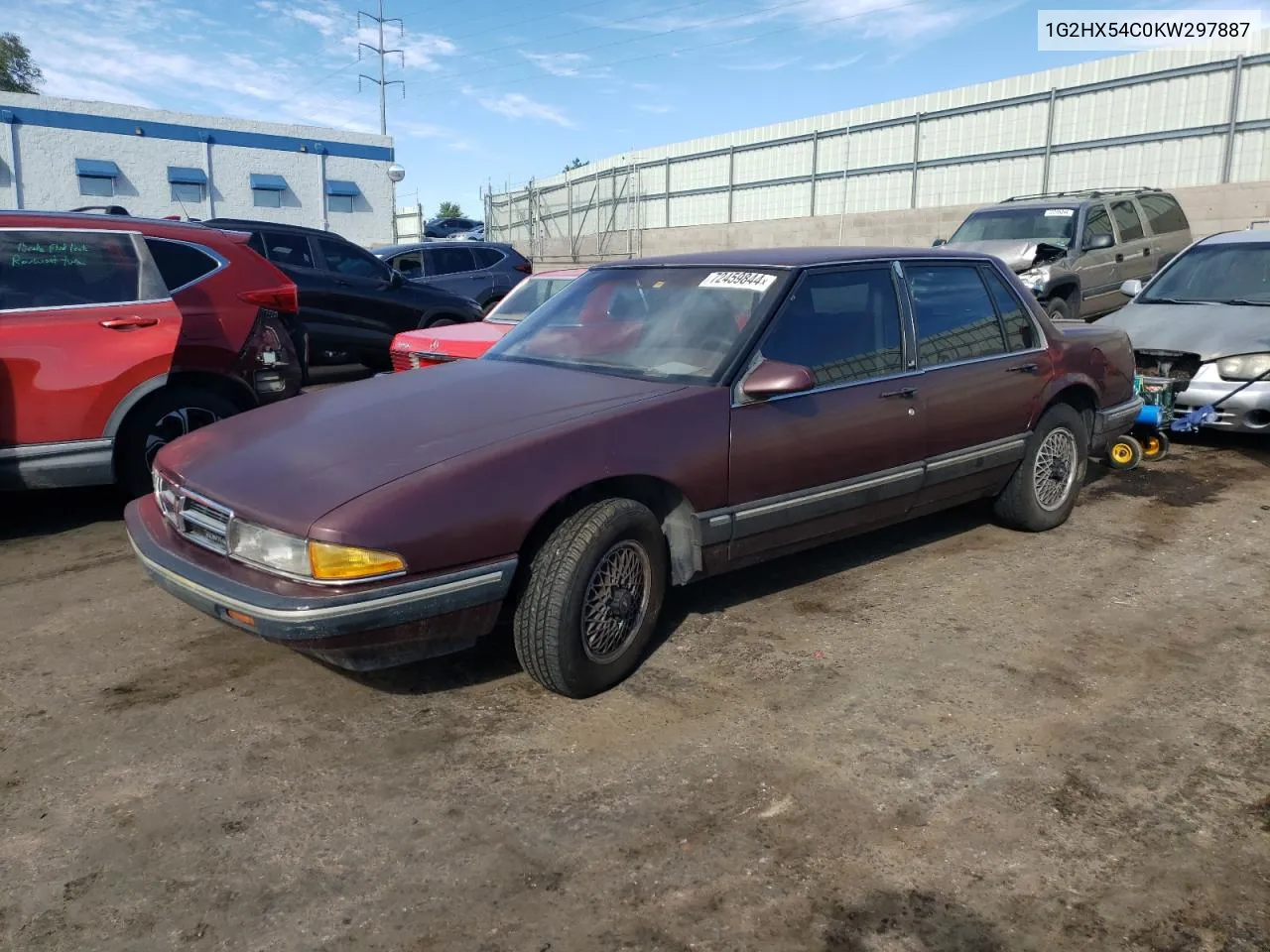 1989 Pontiac Bonneville Le VIN: 1G2HX54C0KW297887 Lot: 72459844