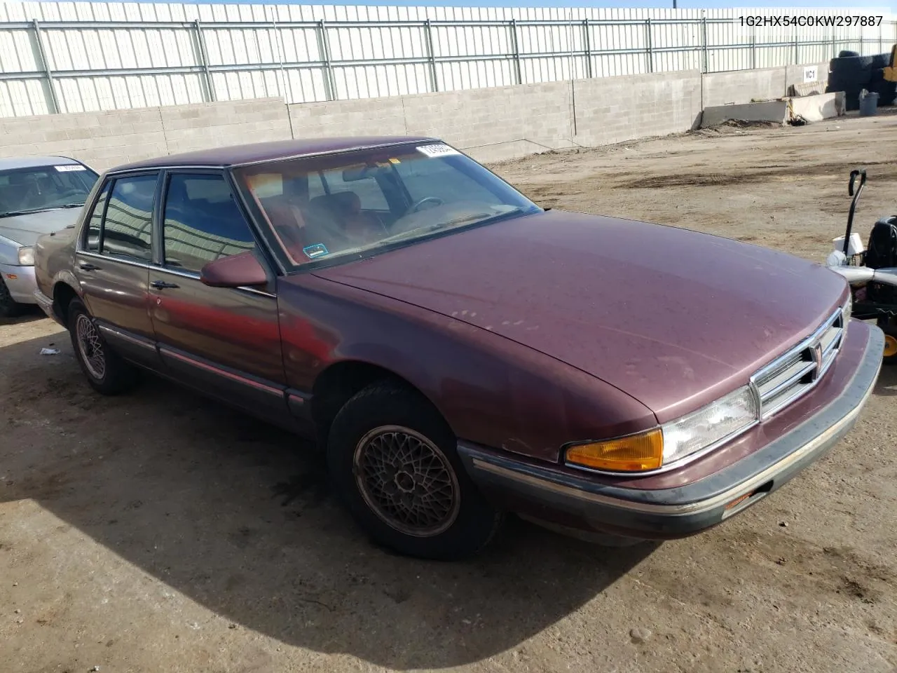 1989 Pontiac Bonneville Le VIN: 1G2HX54C0KW297887 Lot: 72459844