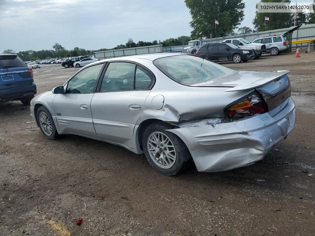 2001 Pontiac Bonneville Sle VIN: 1G2HY54K914262070 Lot: 68453664