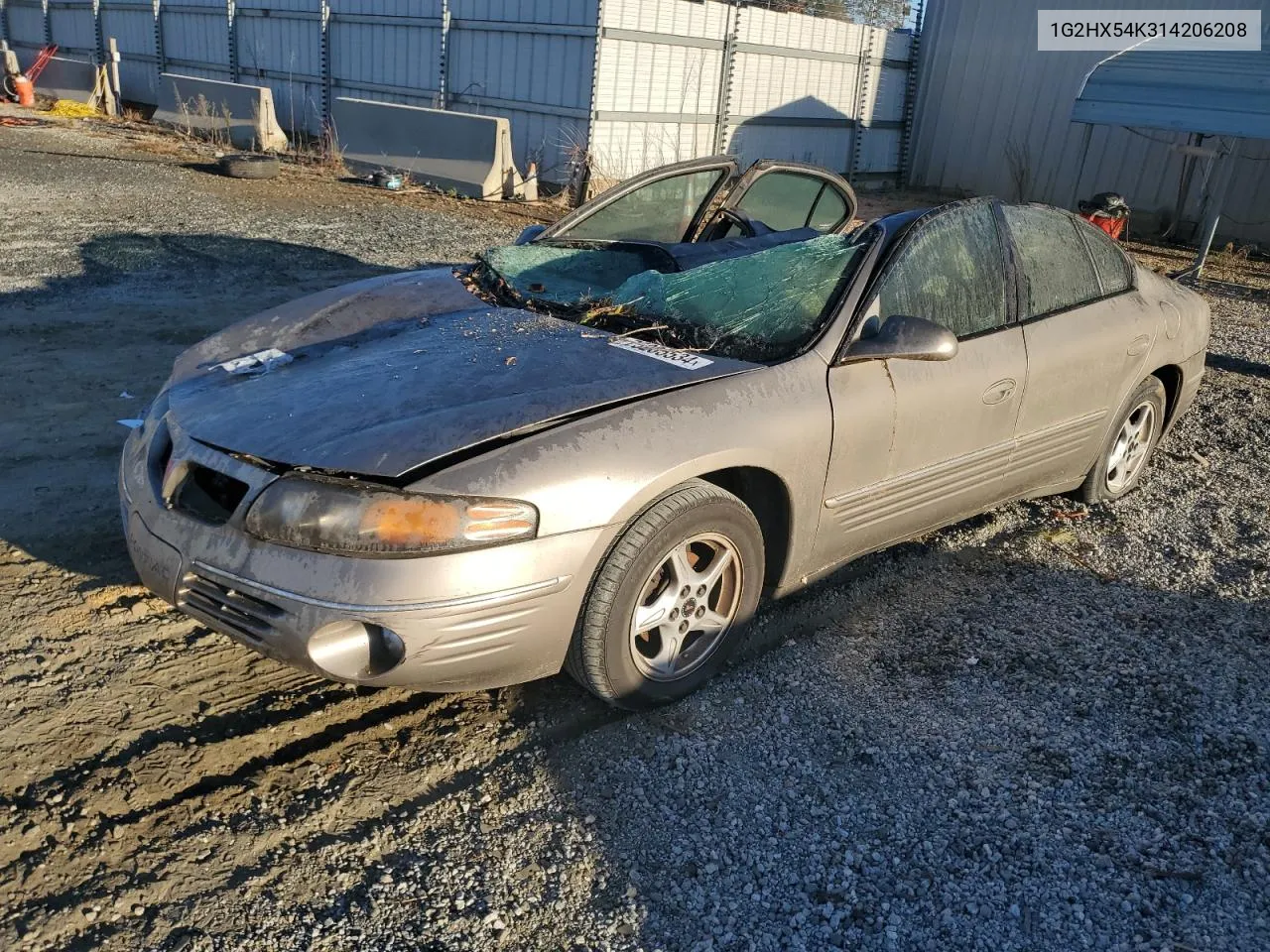 2001 Pontiac Bonneville Se VIN: 1G2HX54K314206208 Lot: 75285534